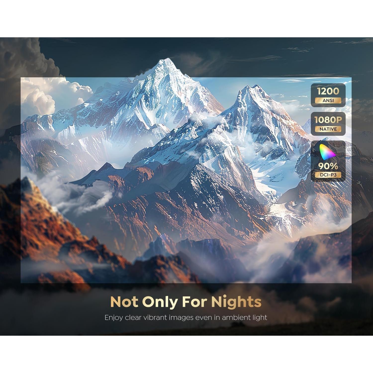 Proyector inteligente PUTRIMS K12 1080P WiFi 6 Bluetooth 4K