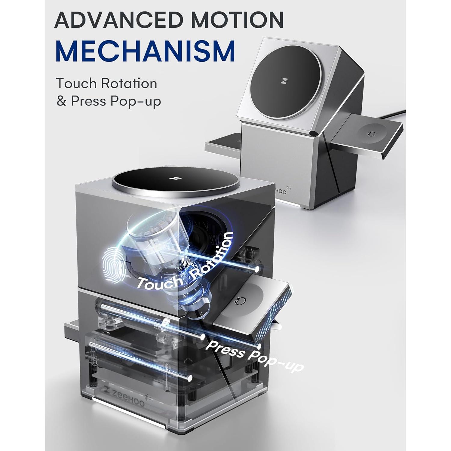 Estación de Carga 3 en 1 ZEEHOO para iPhone y Samsung, 15W