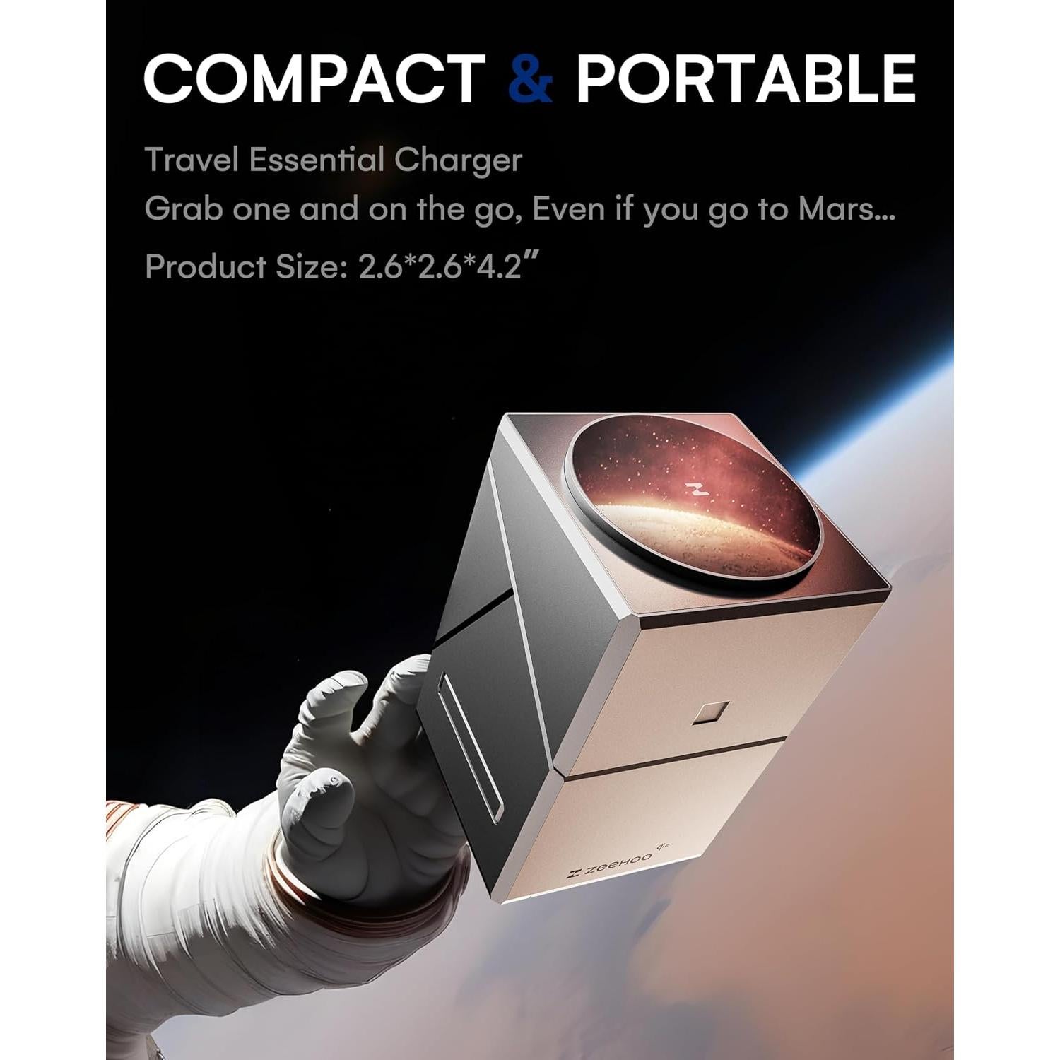 Estación de Carga 3 en 1 ZEEHOO para iPhone y Samsung, 15W