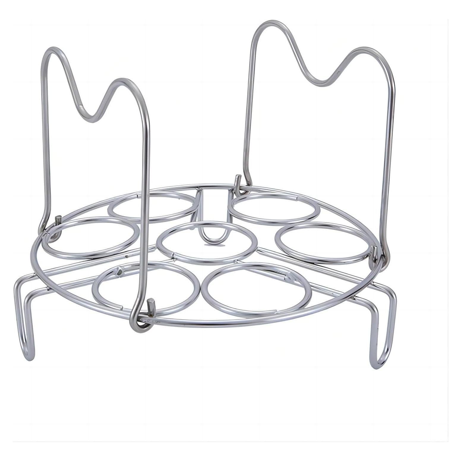 GREATLINK Soporte de Vapor para 7 Huevos de Acero Inoxidable