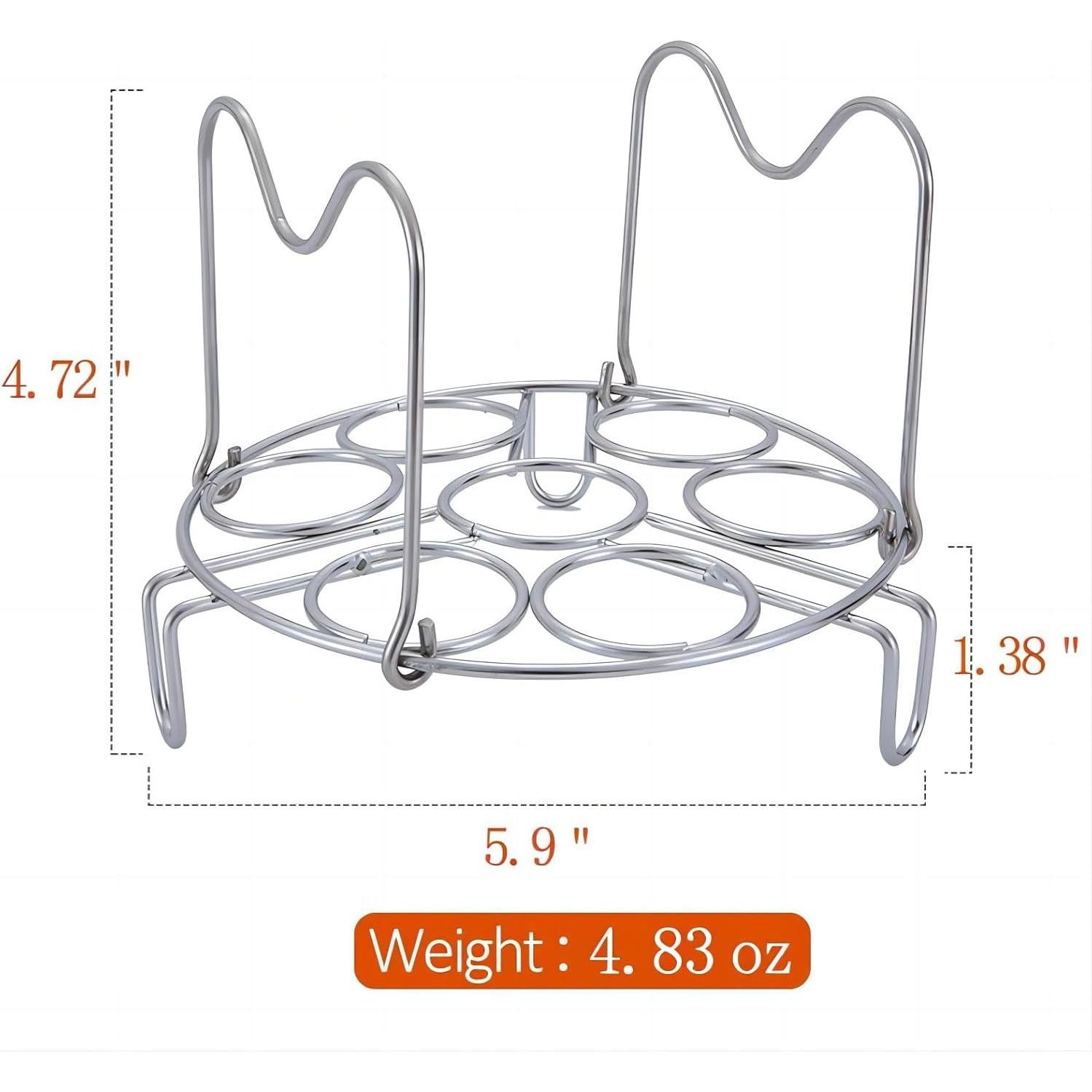GREATLINK Soporte de Vapor para 7 Huevos de Acero Inoxidable