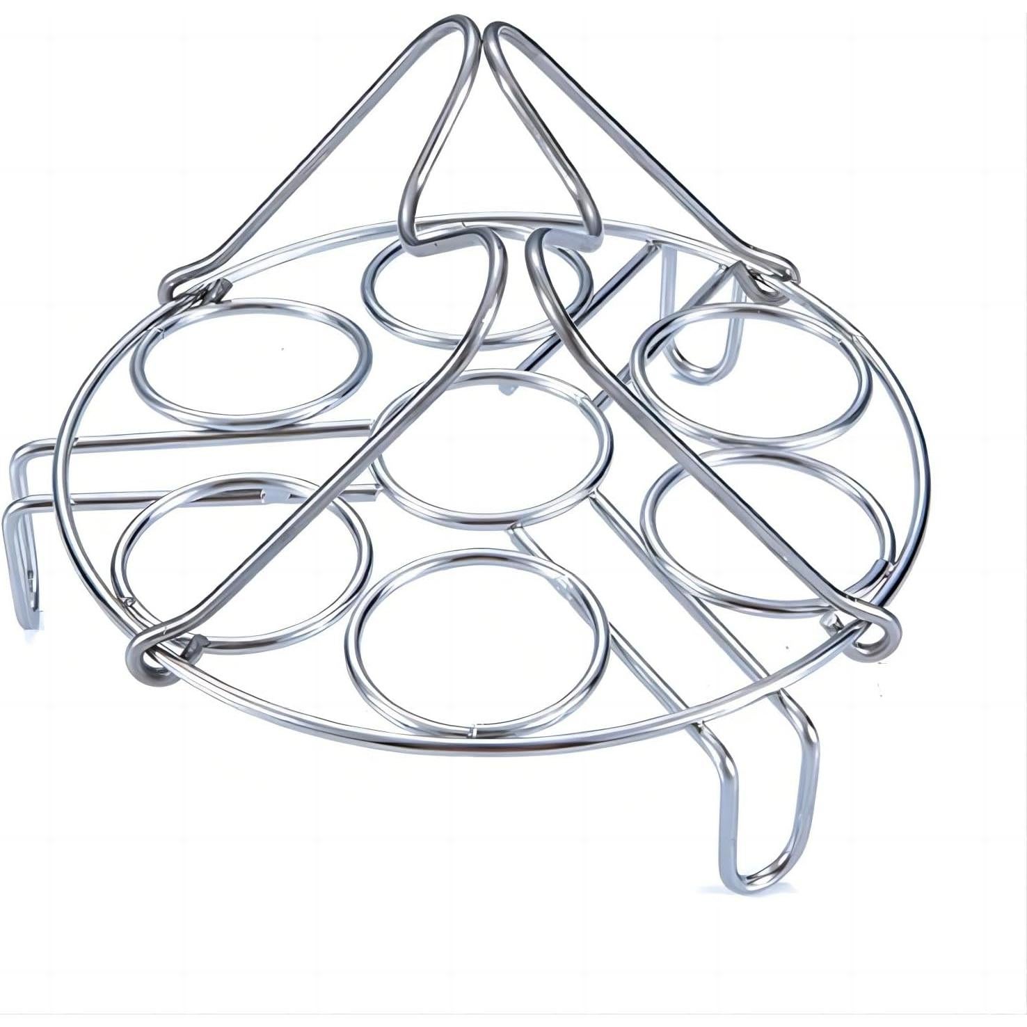 GREATLINK Soporte de Vapor para 7 Huevos de Acero Inoxidable