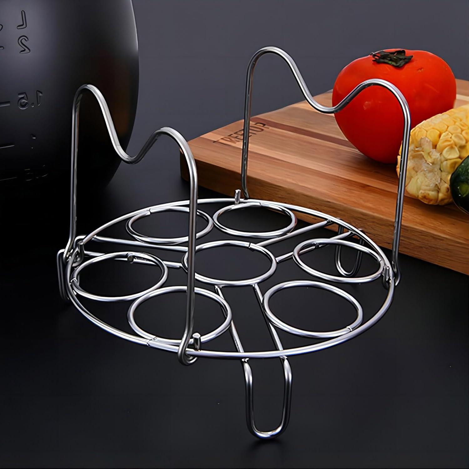 GREATLINK Soporte de Vapor para 7 Huevos de Acero Inoxidable