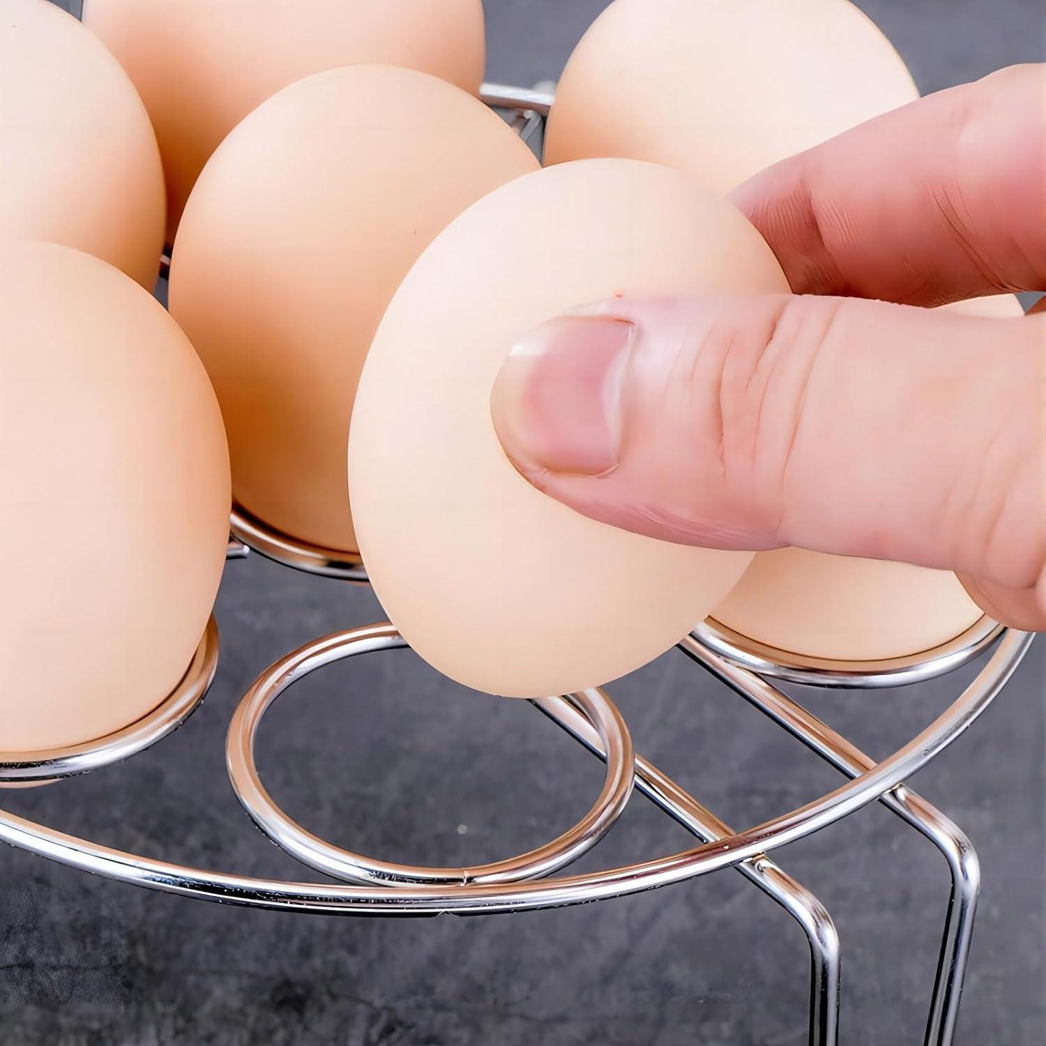 GREATLINK Soporte de Vapor para 7 Huevos de Acero Inoxidable