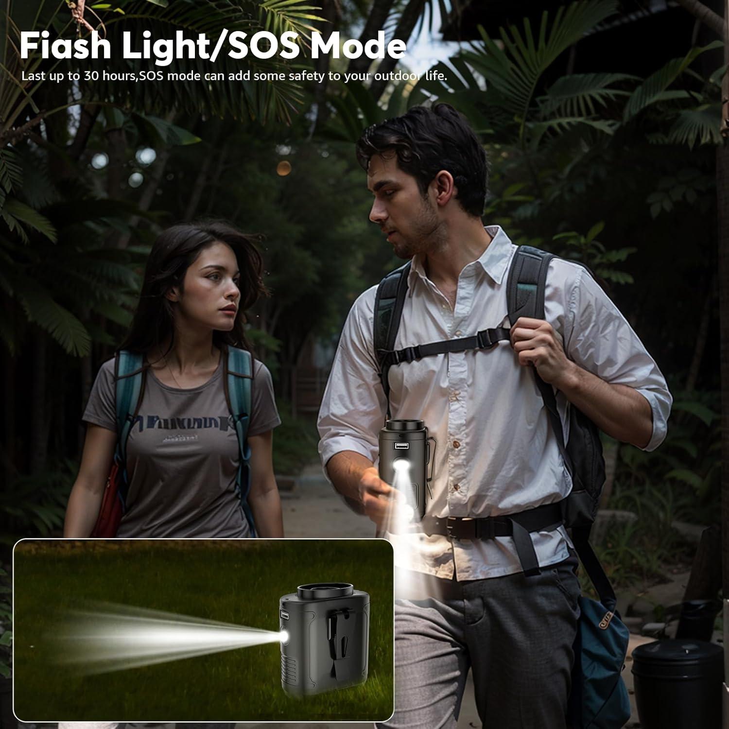 Ventilador Portátil Recargable AI K50 10000mAh 5 Velocidades