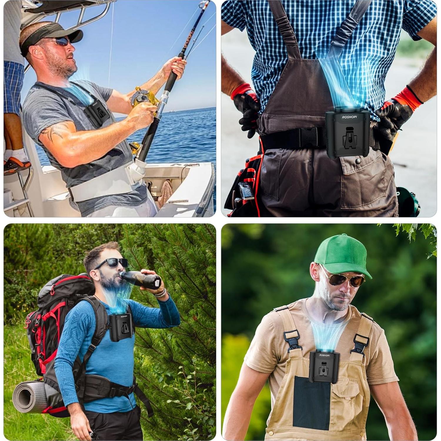 Ventilador Portátil Recargable AI K50 10000mAh 5 Velocidades