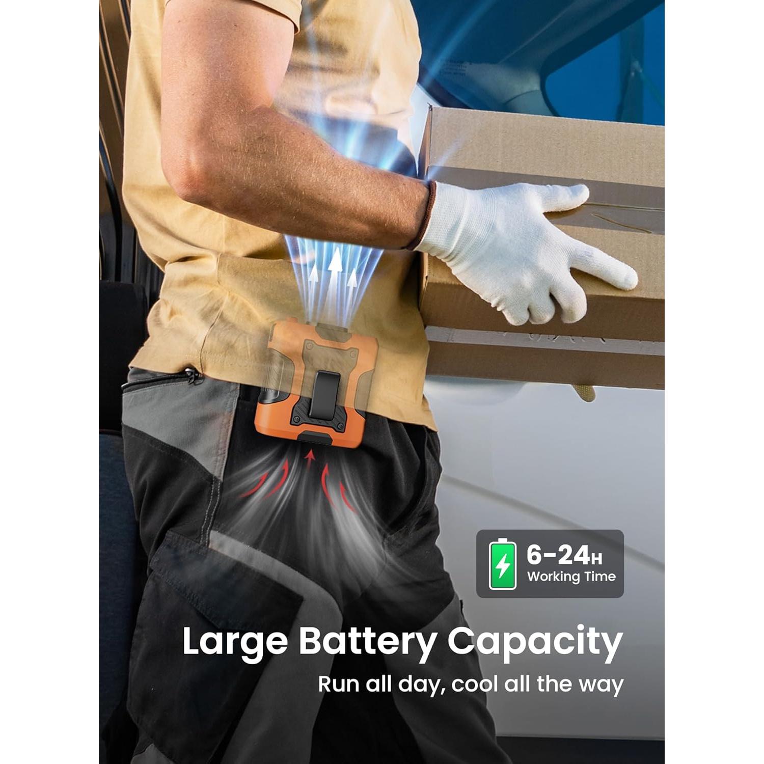 Ventilador Portátil Koonie NF283 con Clip, 100 Niveles de Velocidad