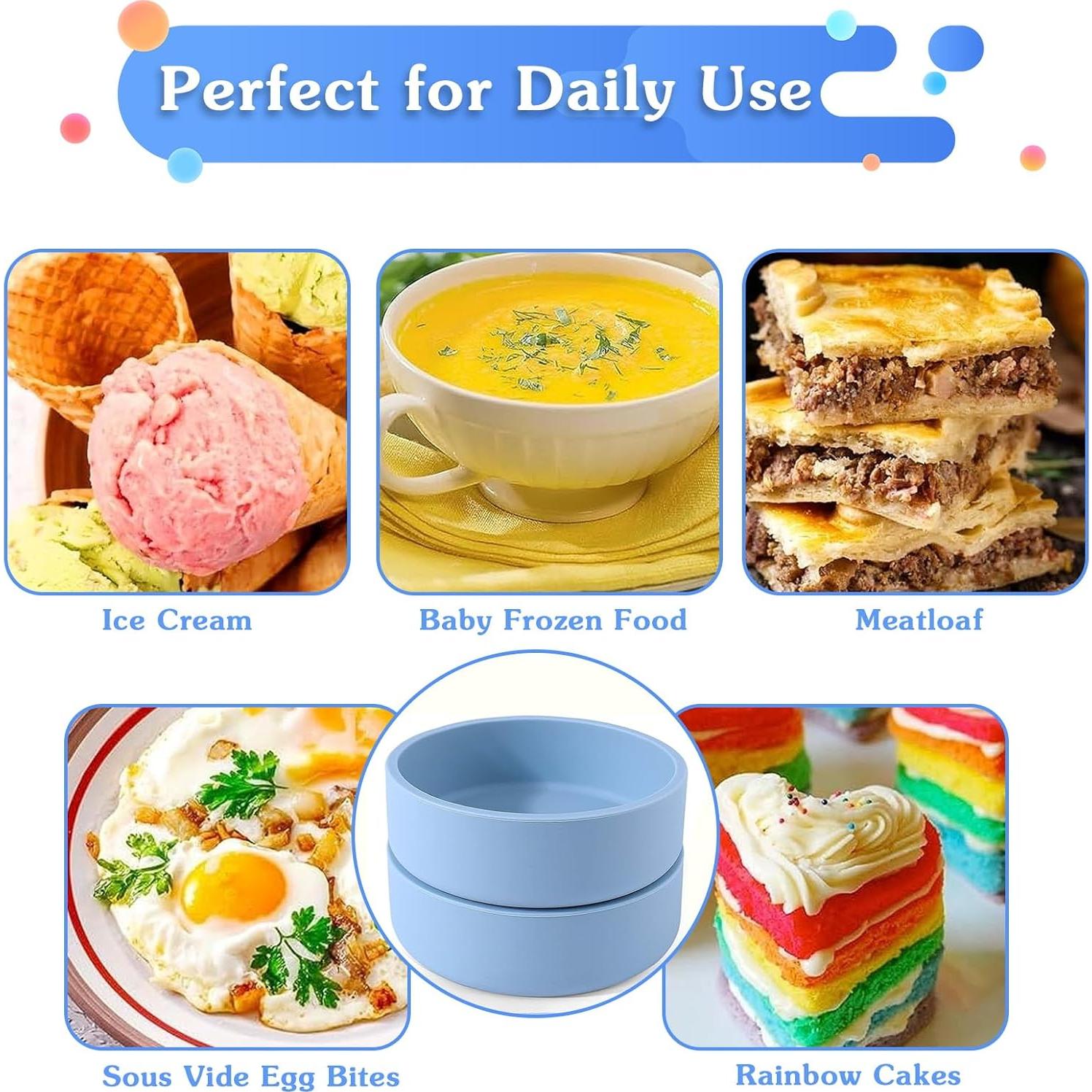 Molde para Huevos ZHYEEDAA Silicona 3 Piezas 170g