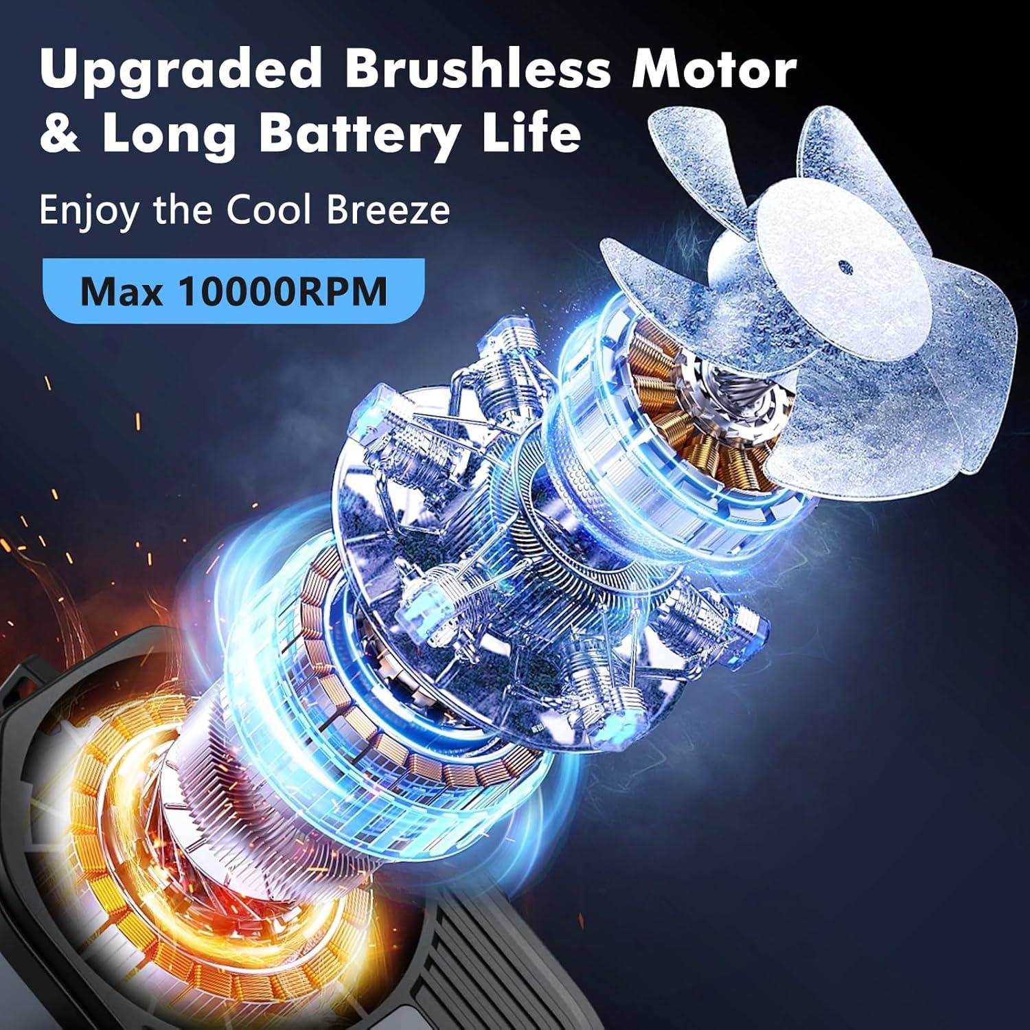 Ventilador de Cintura Dreamy Cubby F83 10 Velocidades Recargable