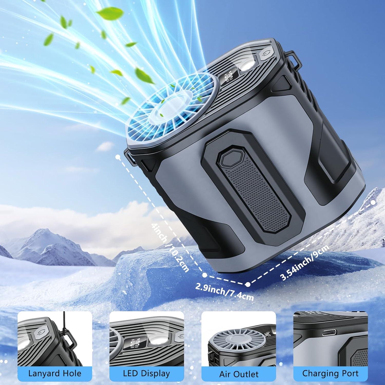 Ventilador de Cintura Dreamy Cubby F83 10 Velocidades Recargable