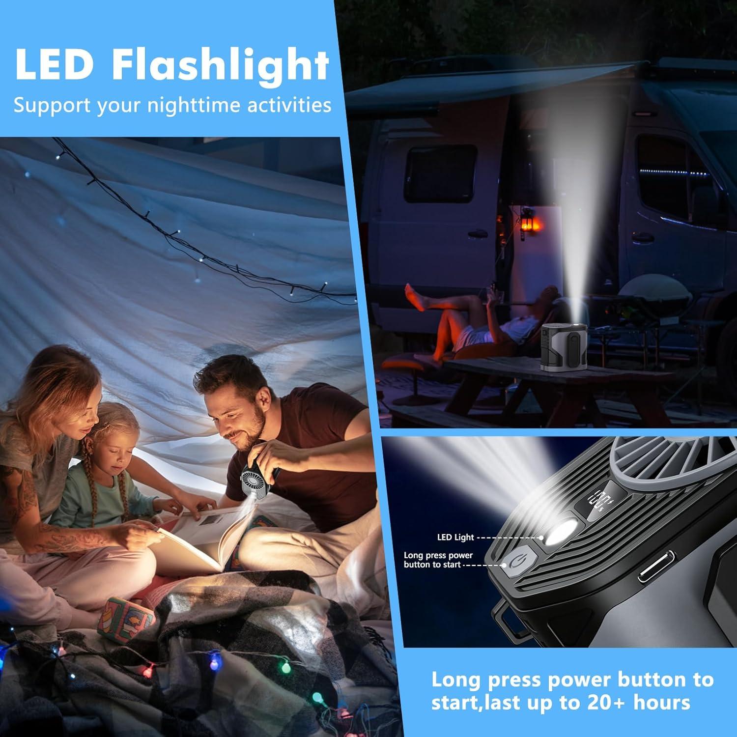 Ventilador de Cintura Dreamy Cubby F83 10 Velocidades Recargable