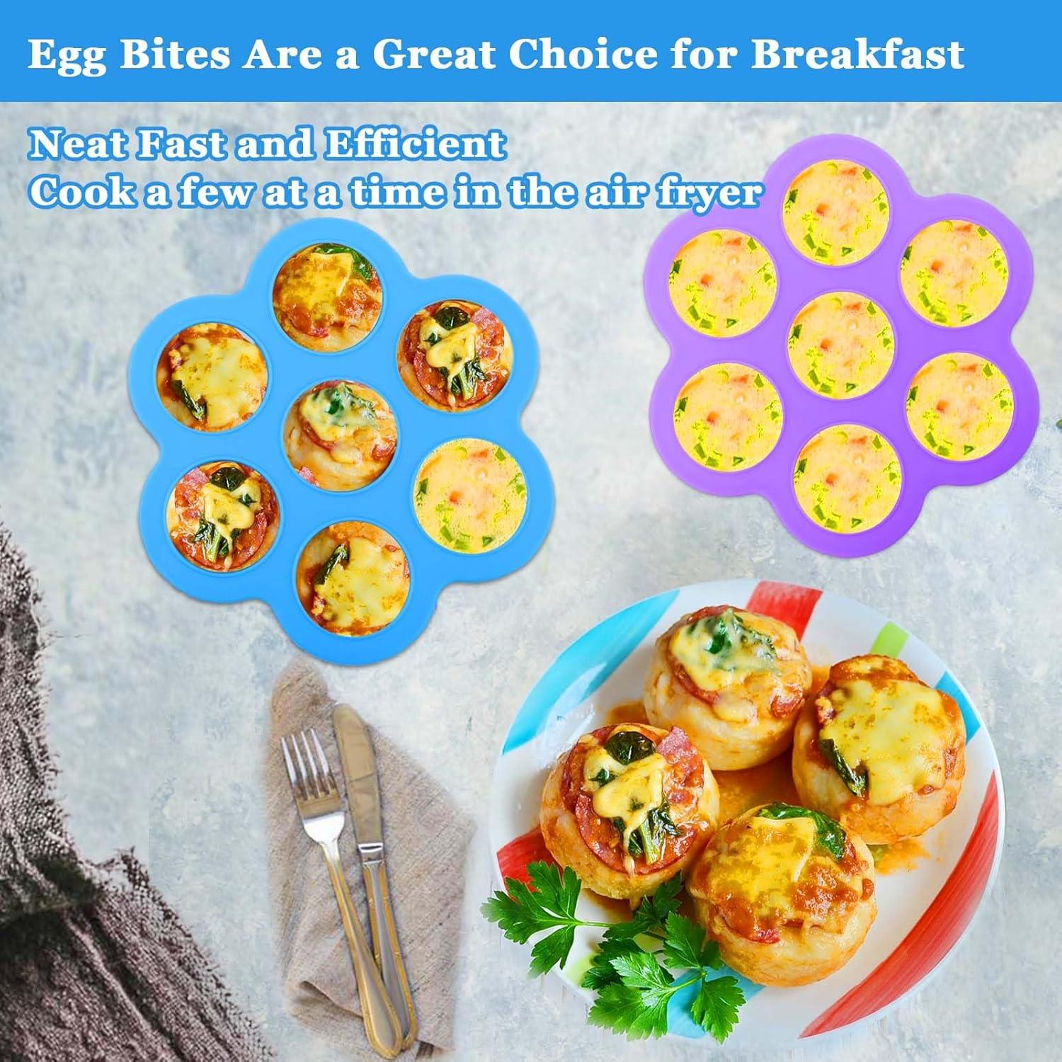 Molde de Silicona para Huevos XANGNIER, 2 Pzs, Azul/Púrpura