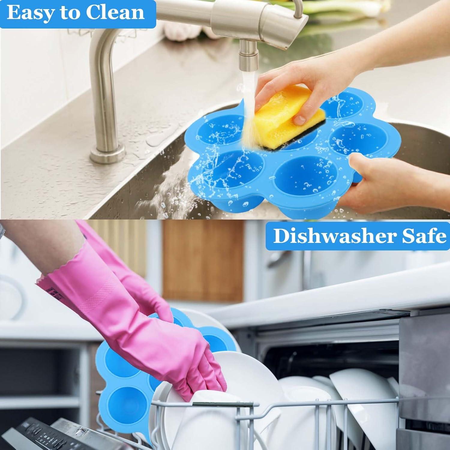 Molde de Silicona para Huevos XANGNIER, 2 Pzs, Azul/Púrpura