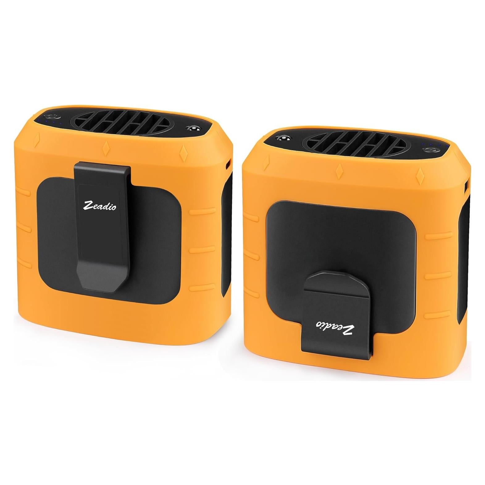 Ventilador de Clip Zeadio HUN-BPK-FN20 3 Velocidades 10000mAh Naranja