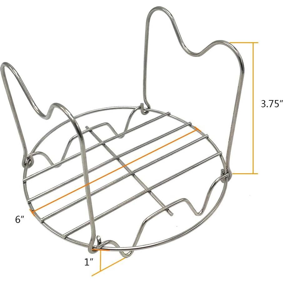 Soporte para Vaporera Alamic con Asas para Instant Pot 3-5 Qt