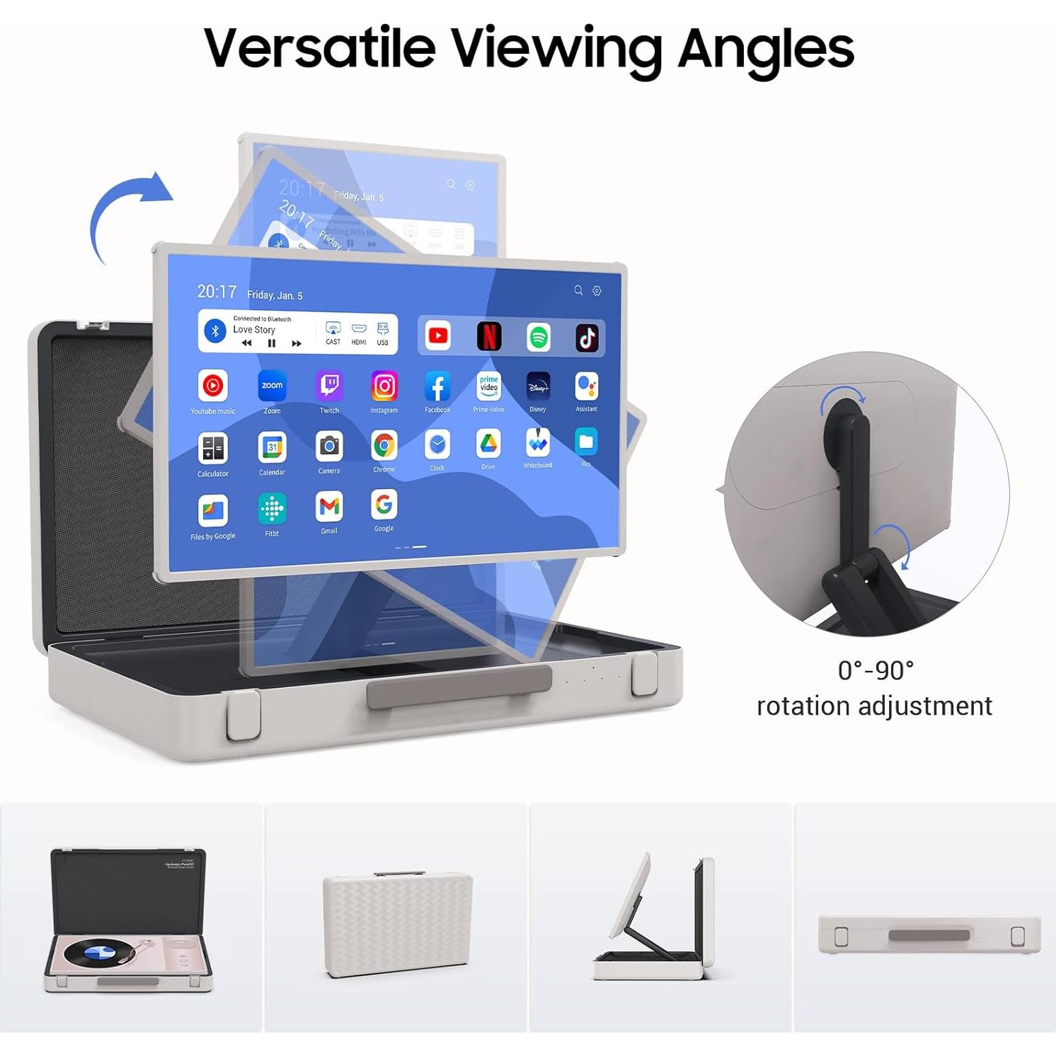 Maletín Portátil Apolosign PackGo 27" Android Altavoces 3D