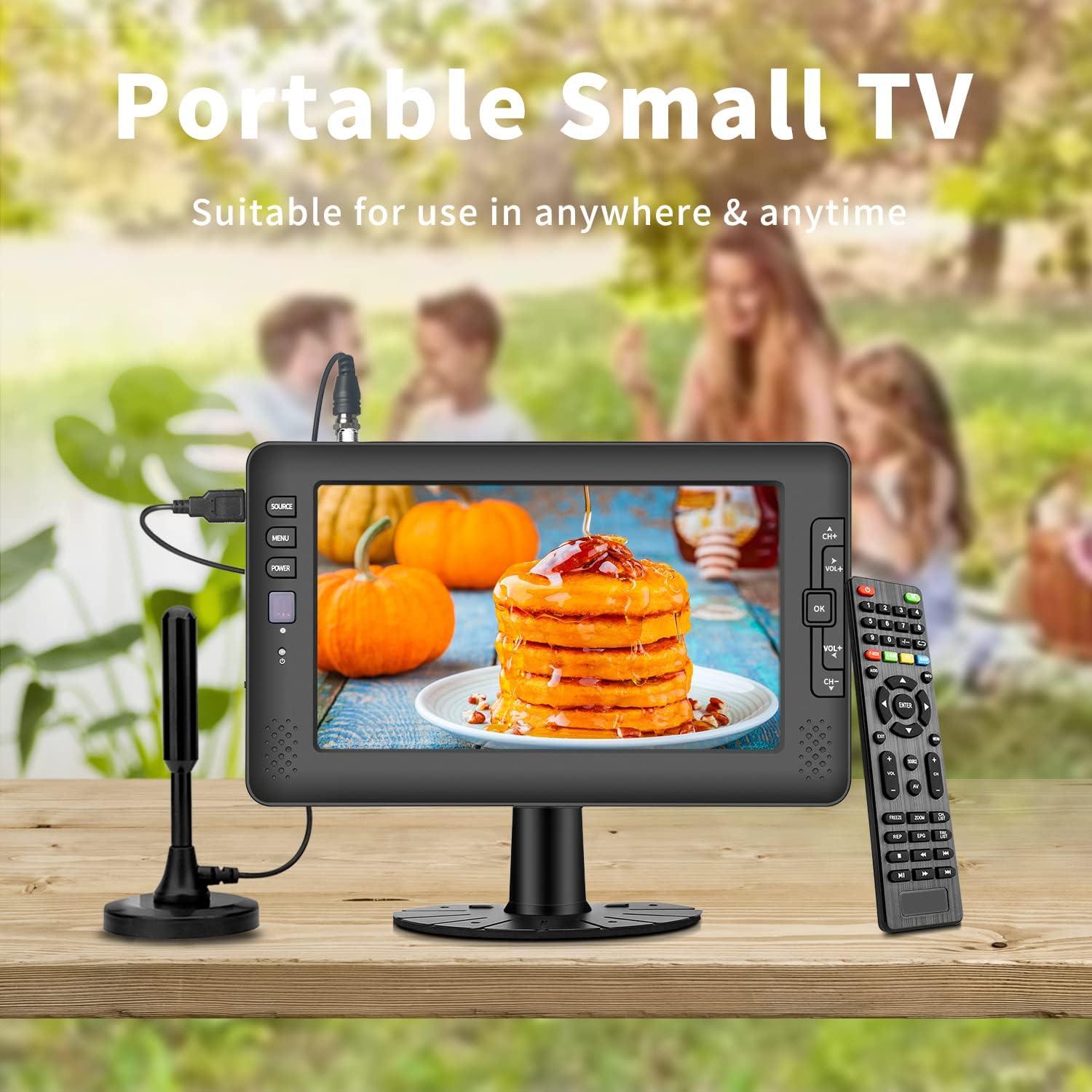 Televisor portátil Jexiop 9" IPS con sintonizador ATSC