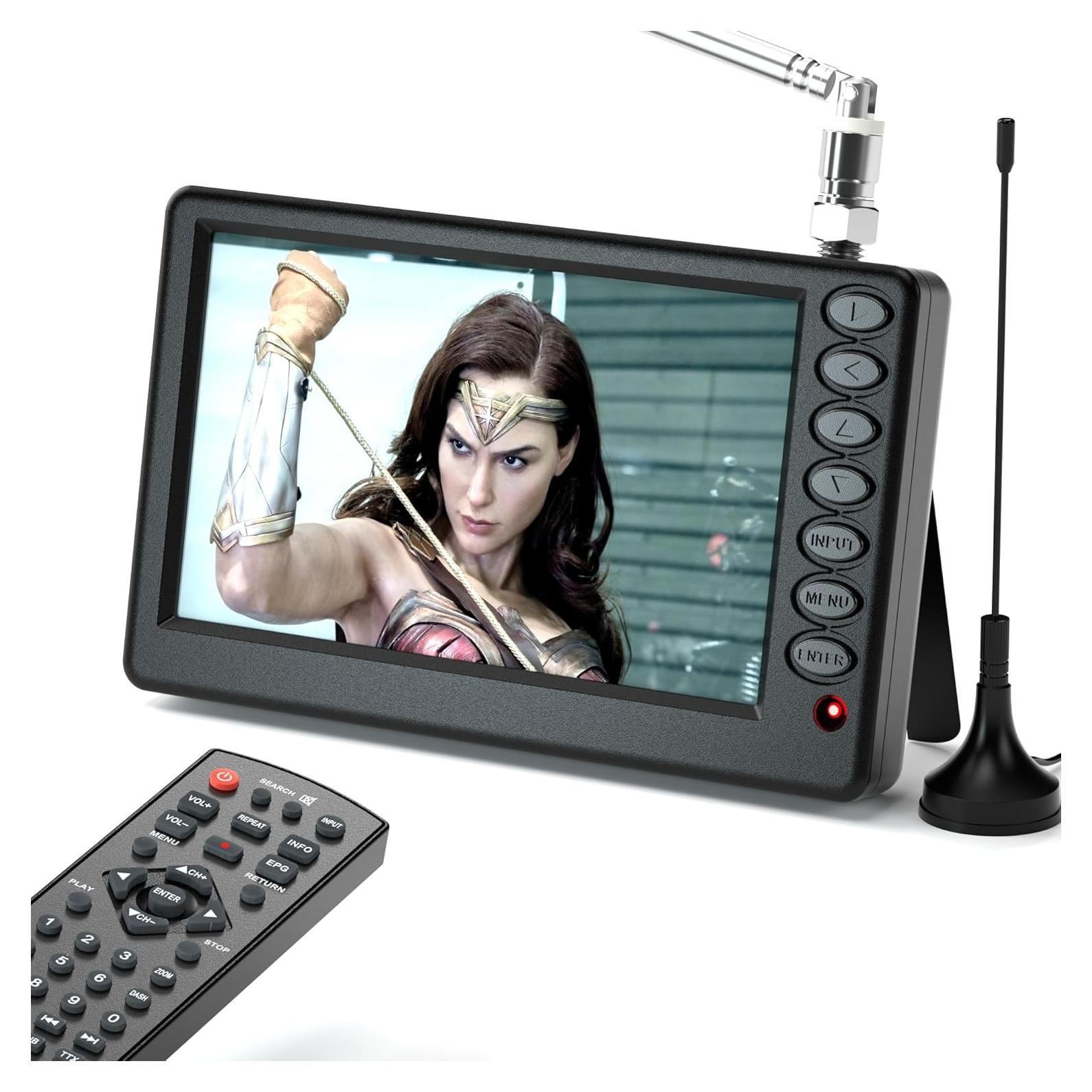 Televisor Portátil VQP 5" Digital/Analógico ATSC con Batería