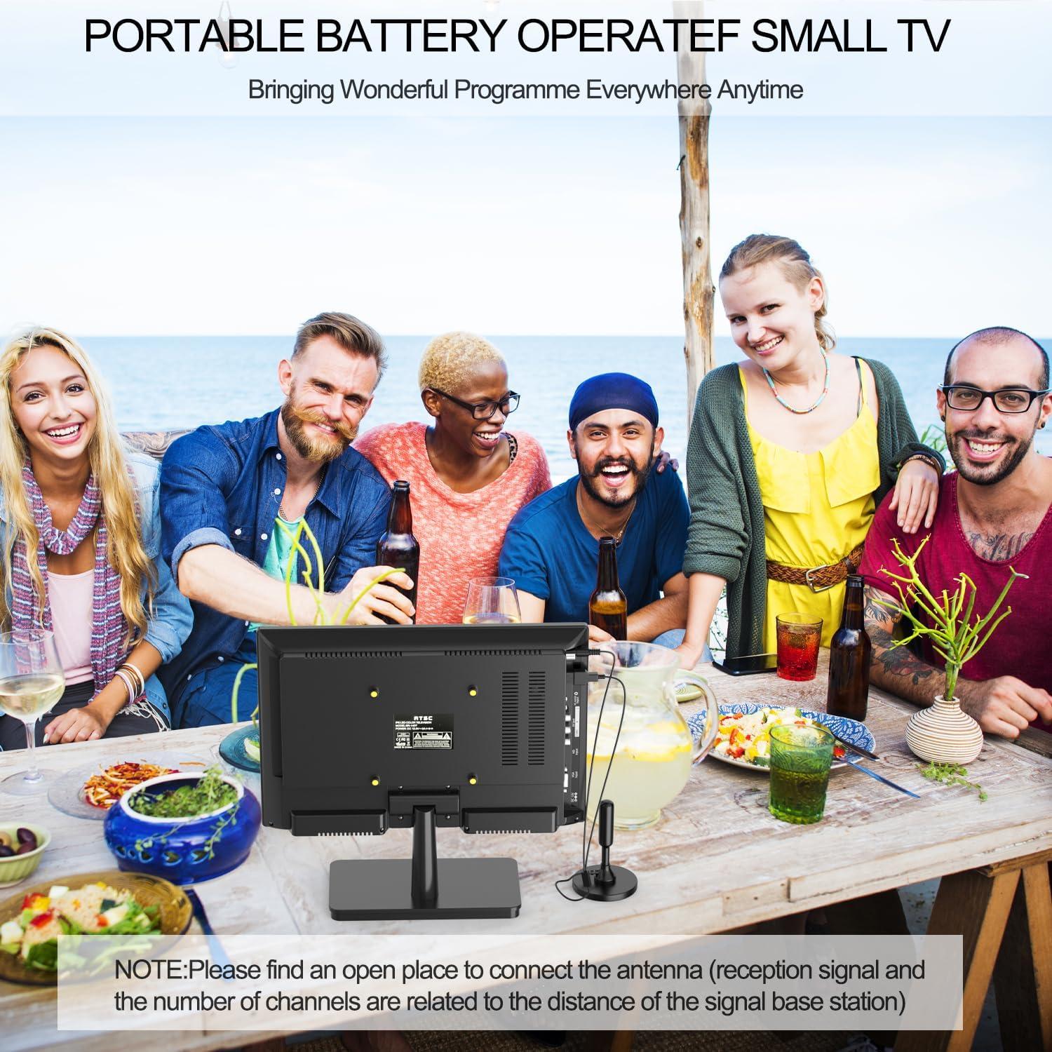 Televisor Pequeño Feihe 14" HD Portátil con Sintonizador ATSC