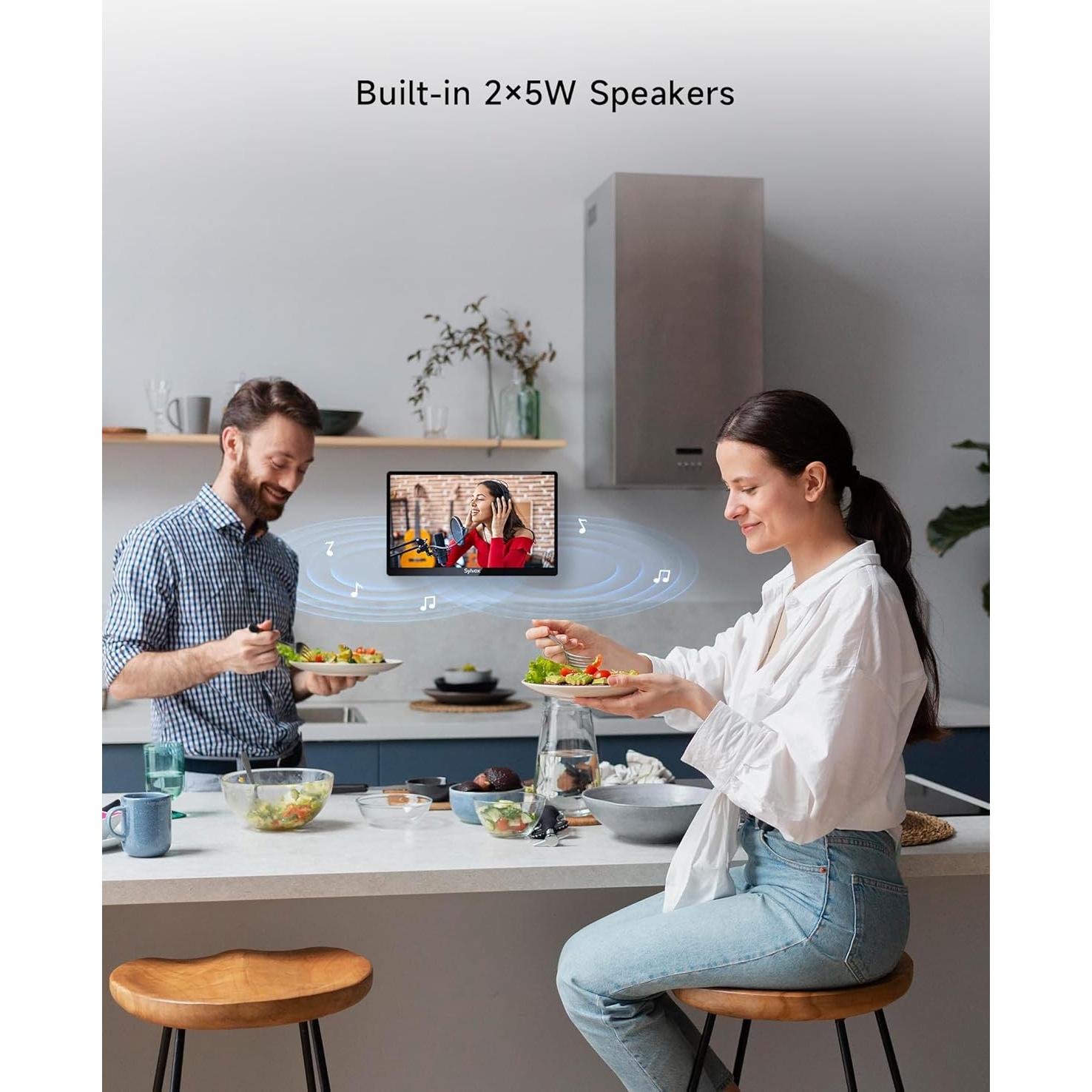 Televisor de Cocina SYLVOX 15.6" Full HD Google TV Compacto