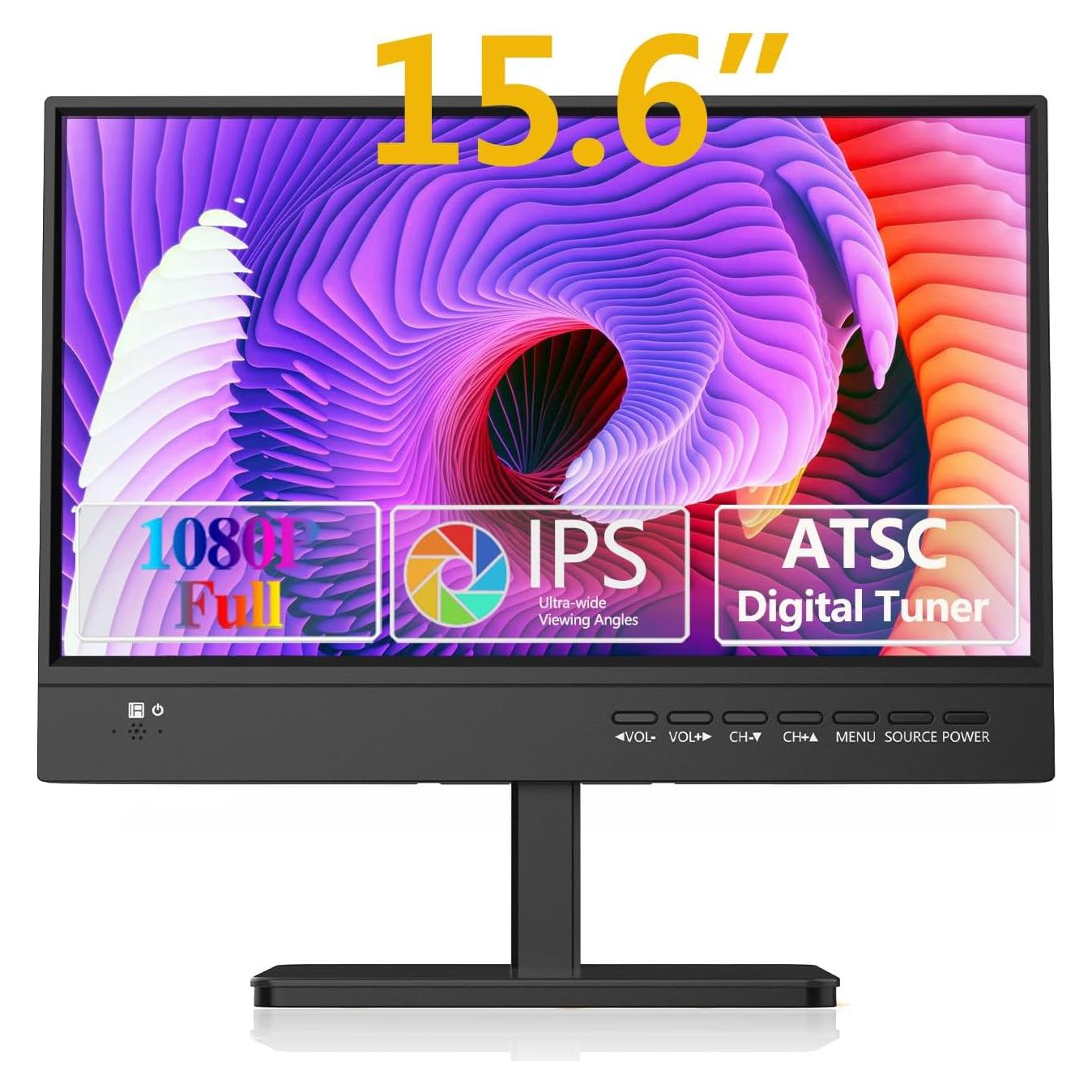 Televisor Portátil Othoig 15.6" FHD 1080P con HDMI y USB