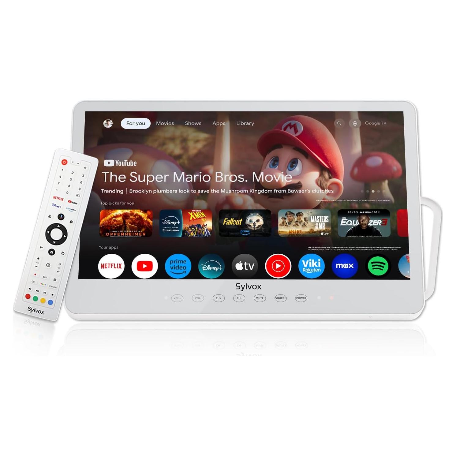 Televisor Portátil SYLVOX 15.6" Full HD 1080P Batería 10000mAh