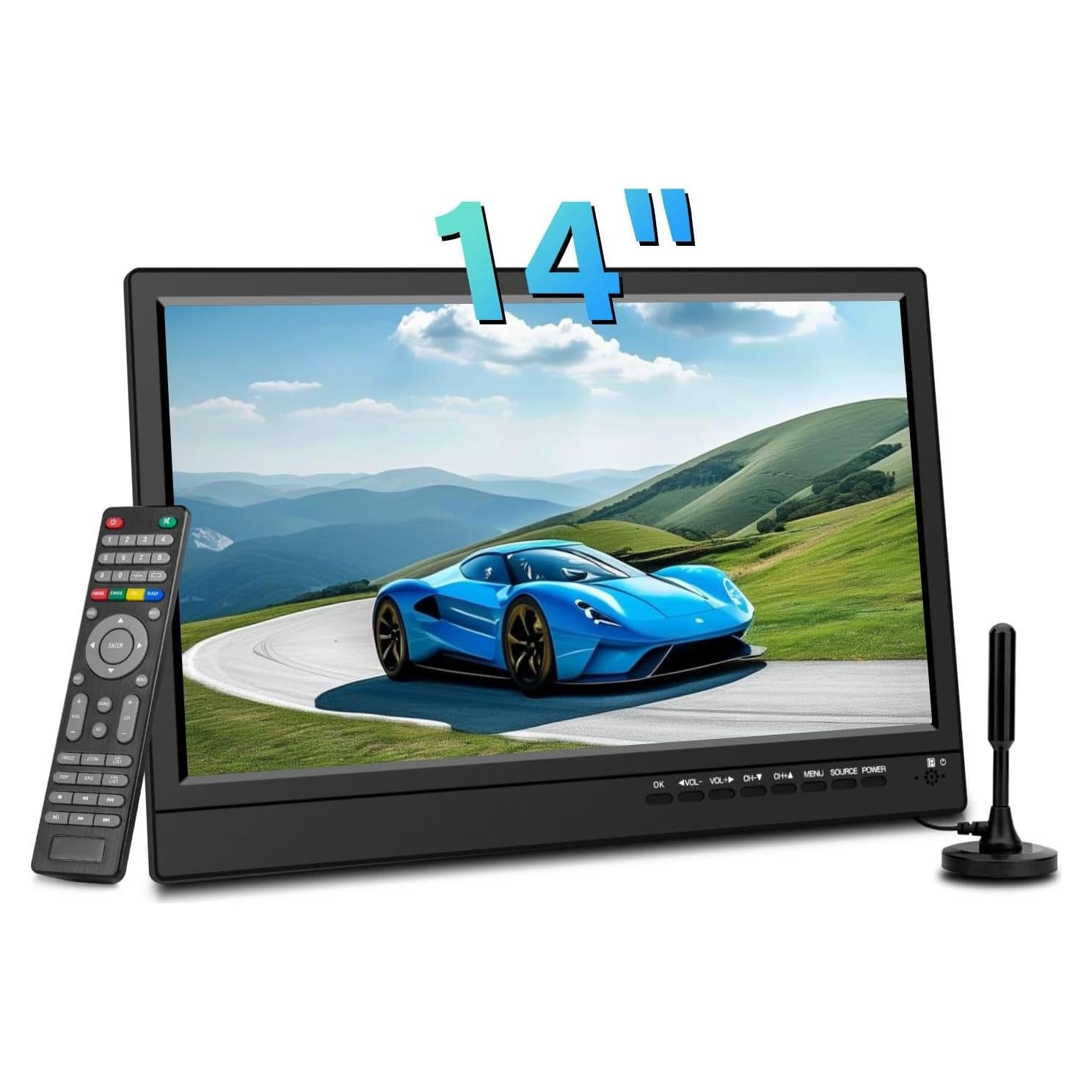 Televisor Portátil Feihe 14" HD con Sintonizador Digital ATSC