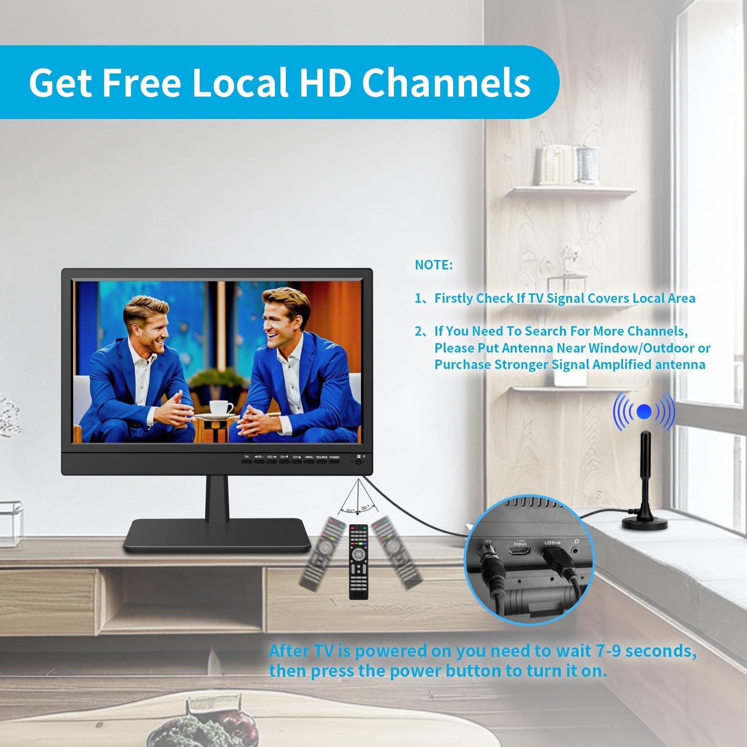 Televisor Portátil Feihe 14" HD con Sintonizador Digital ATSC