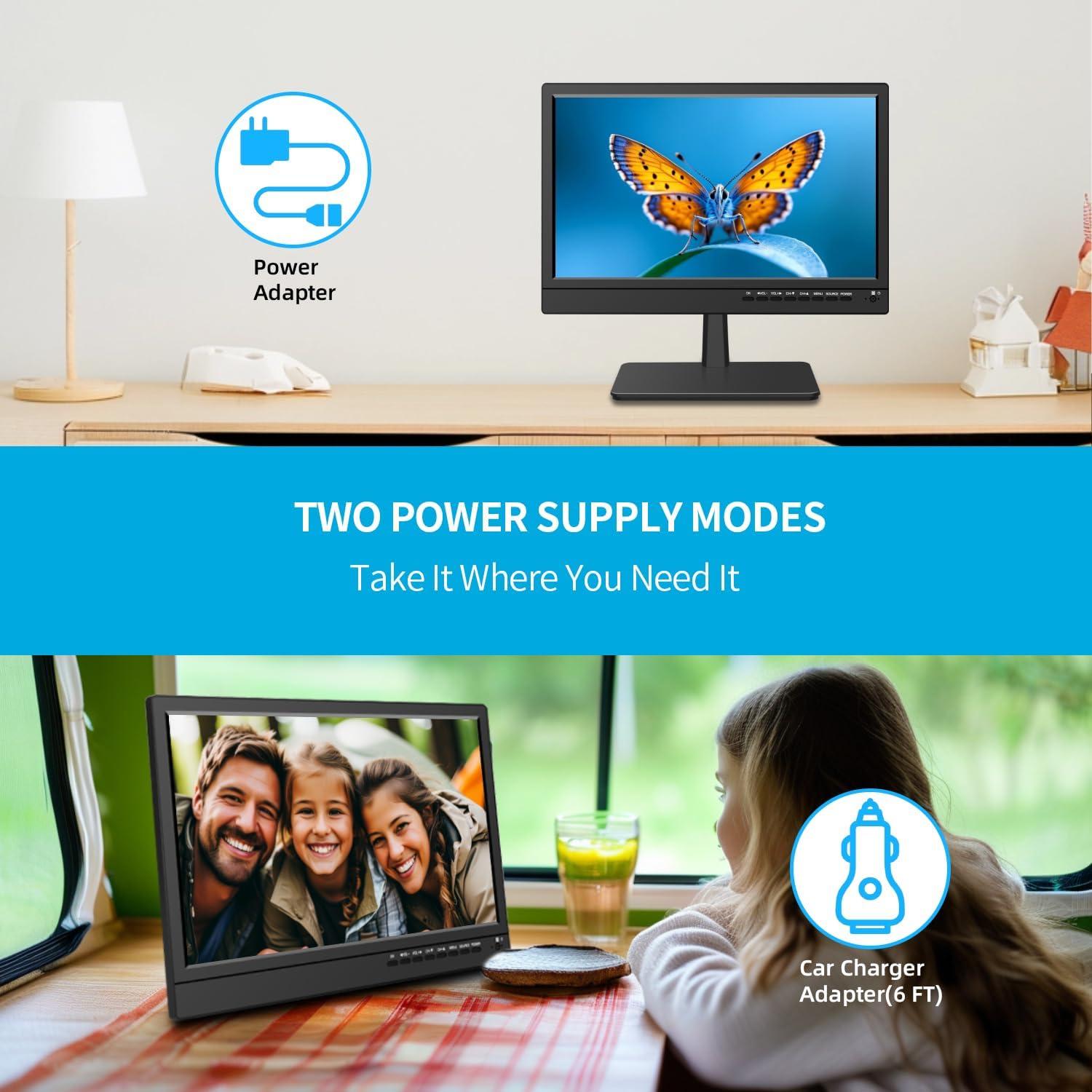 Televisor Portátil Feihe 14" HD con Sintonizador Digital ATSC