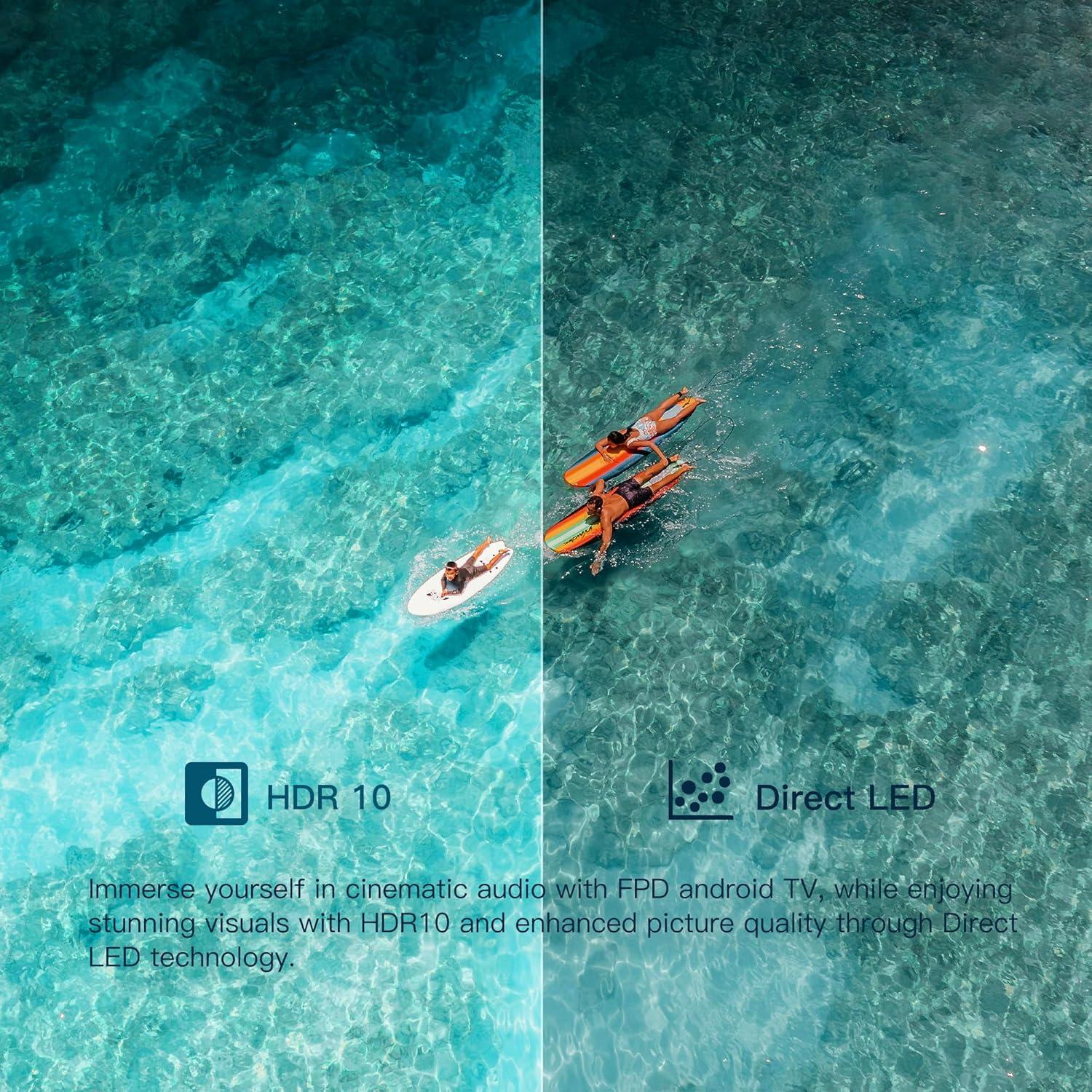 Televisor Inteligente FPD 32" 720p HD Android TV WiFi Bluetooth