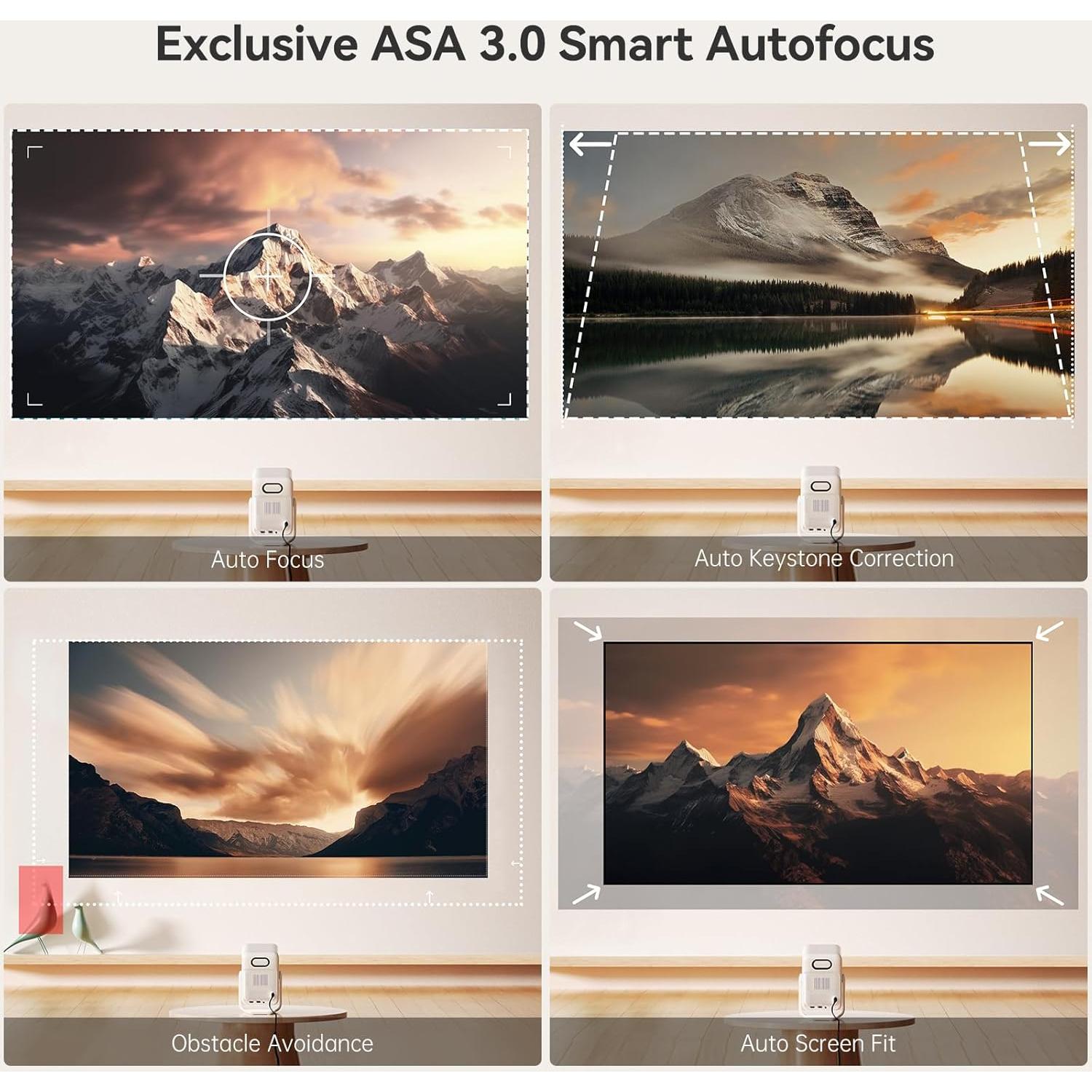 Proyector Mini WANBO T2 Ultra 1080P WiFi Bluetooth 500 ANSI