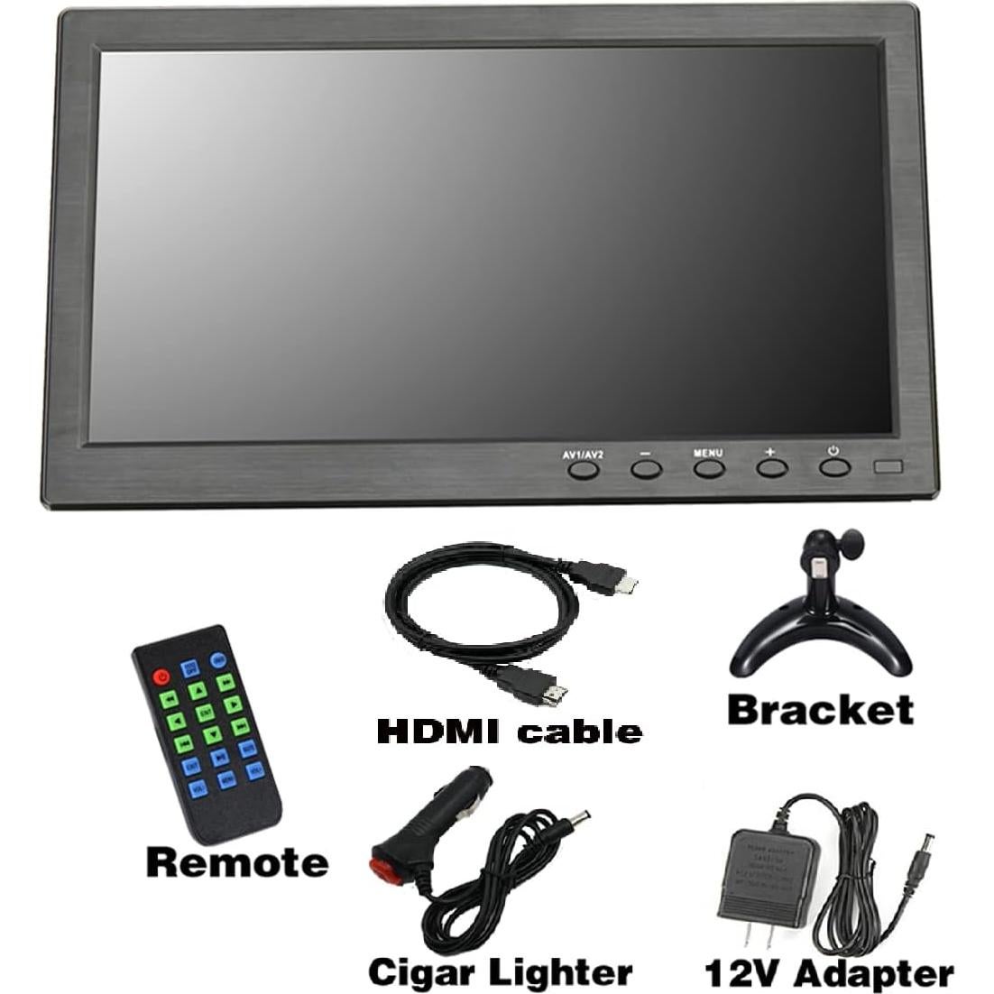 Monitor portátil HDMI LONCEVON 10.1" 1024x600 con altavoces