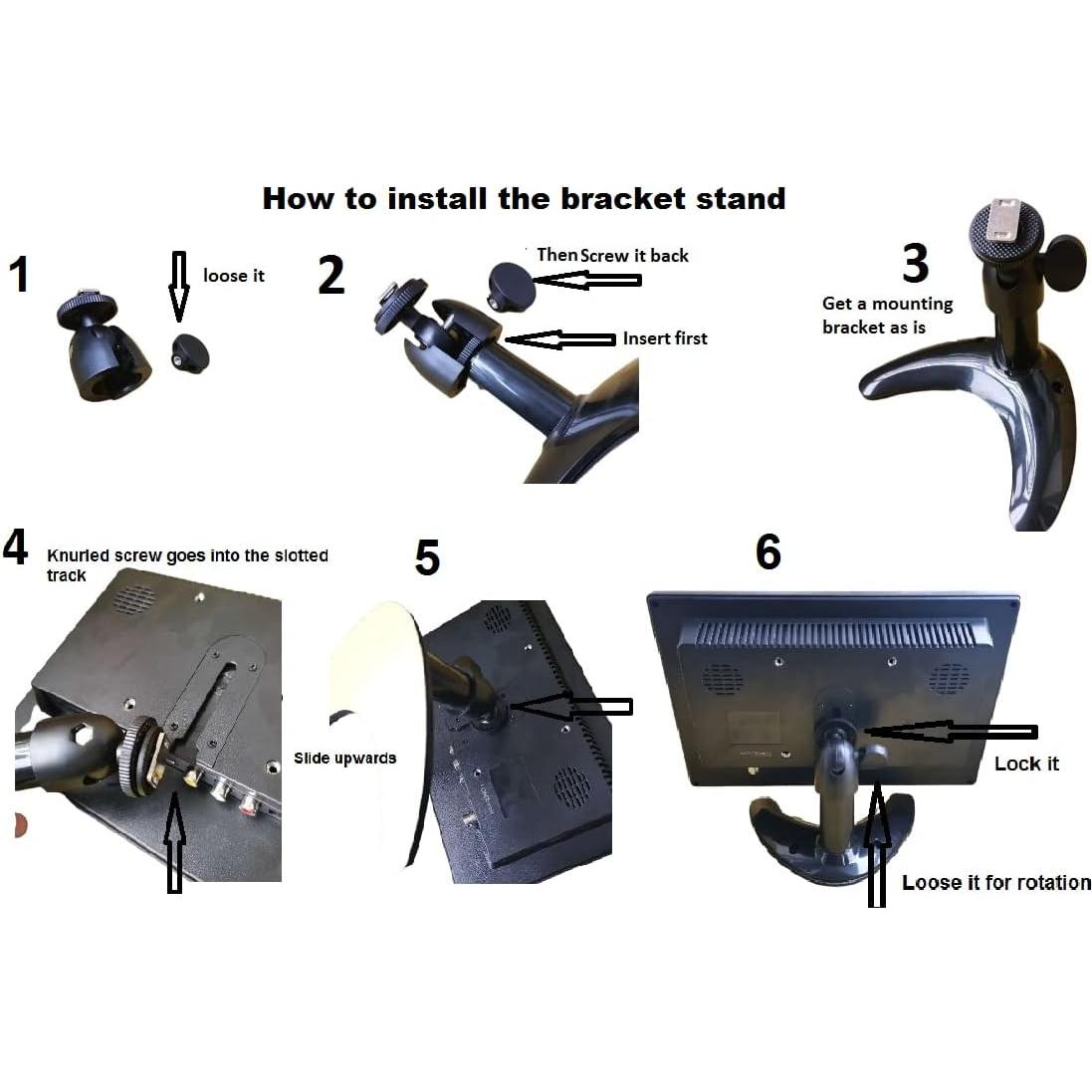 Monitor portátil HDMI LONCEVON 10.1" 1024x600 con altavoces