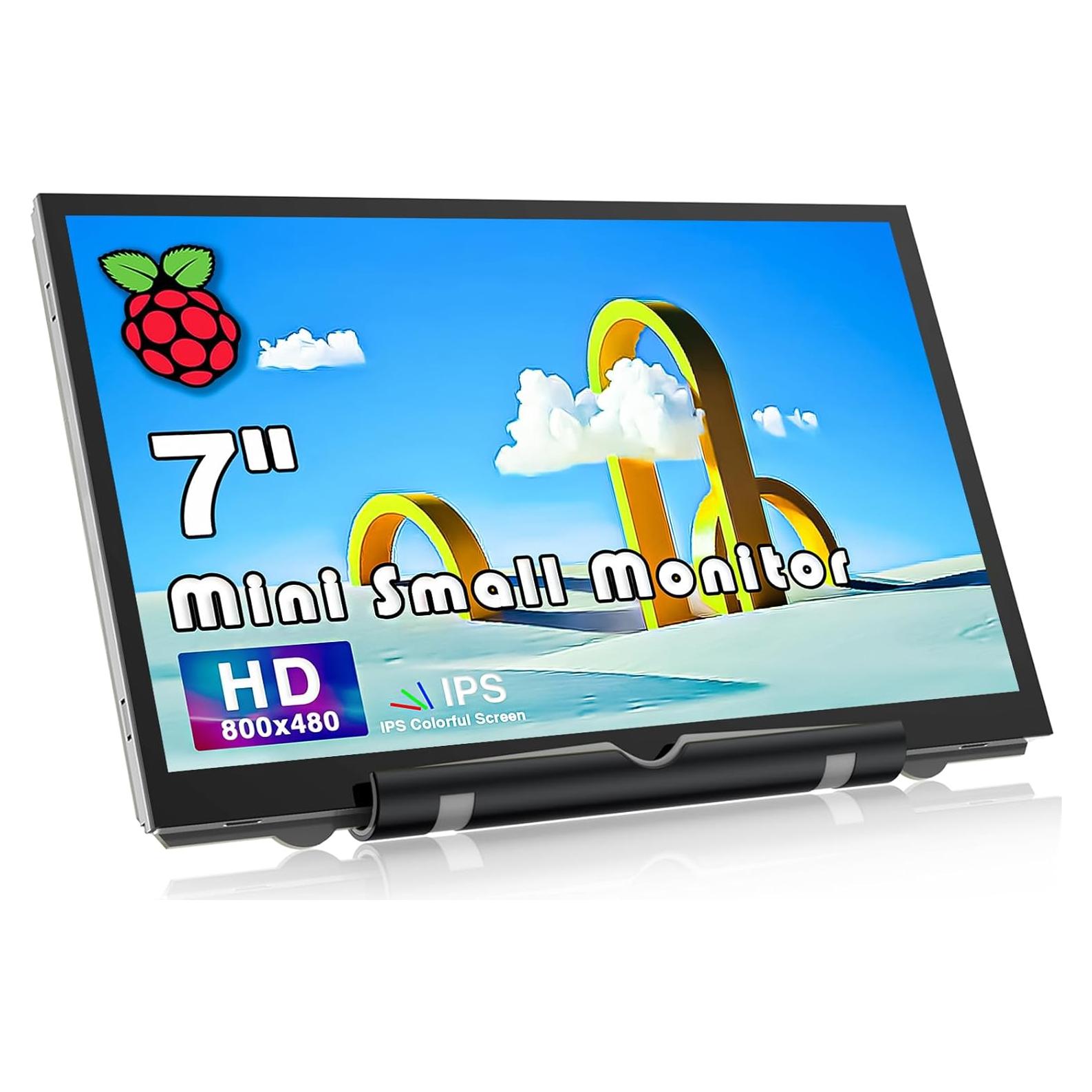 Monitor Mini HDMI 7" AZA 800x480 para Raspberry Pi y PC