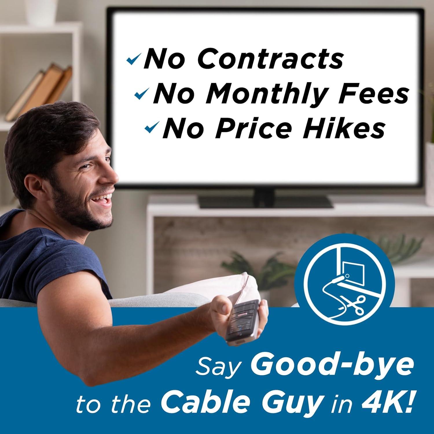 Antena HDTV ClearTV CTV-Mini 4K Sin Cable 0.09 kg