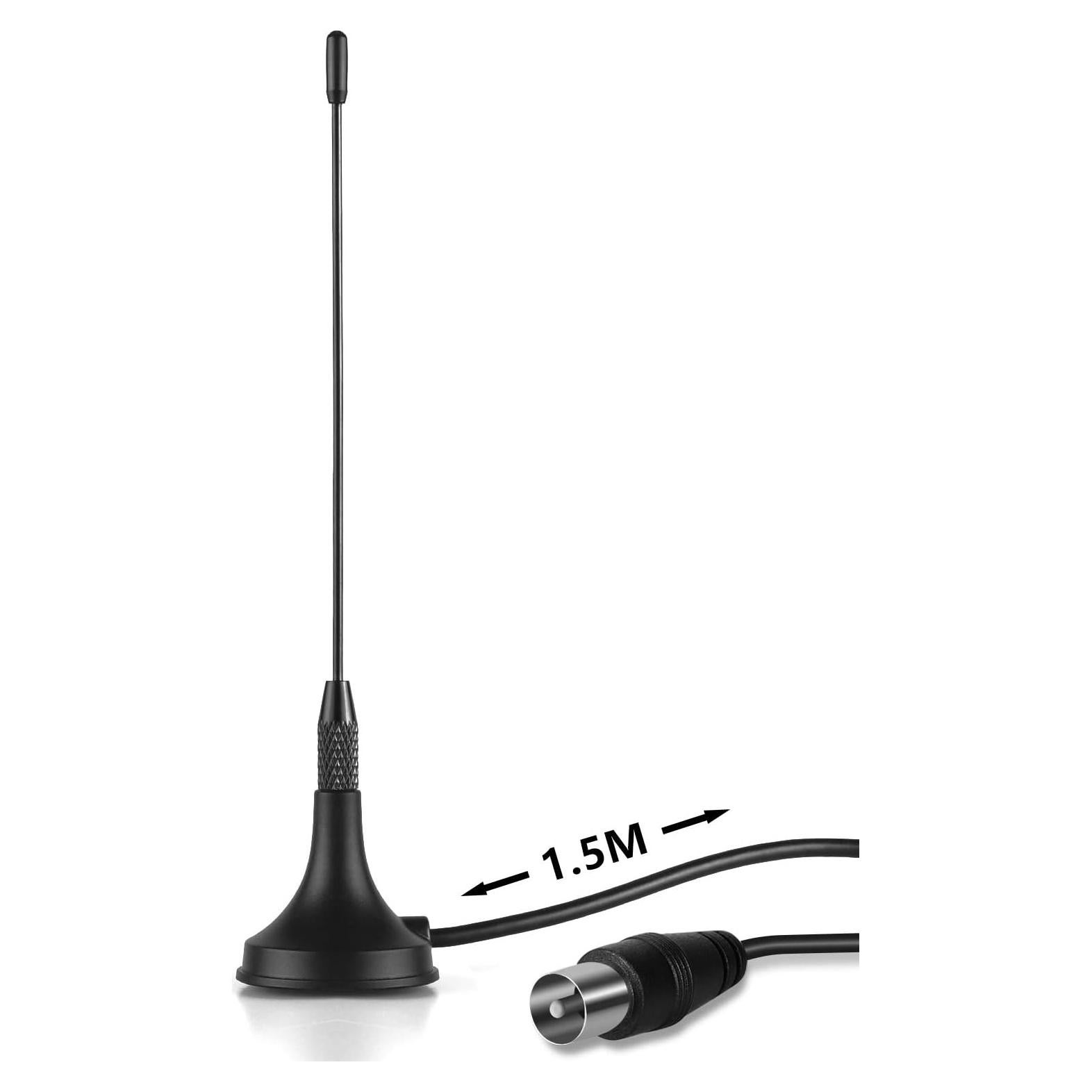 Antena de TV HD Freeview August DTA180 - Portátil con Base Magnética