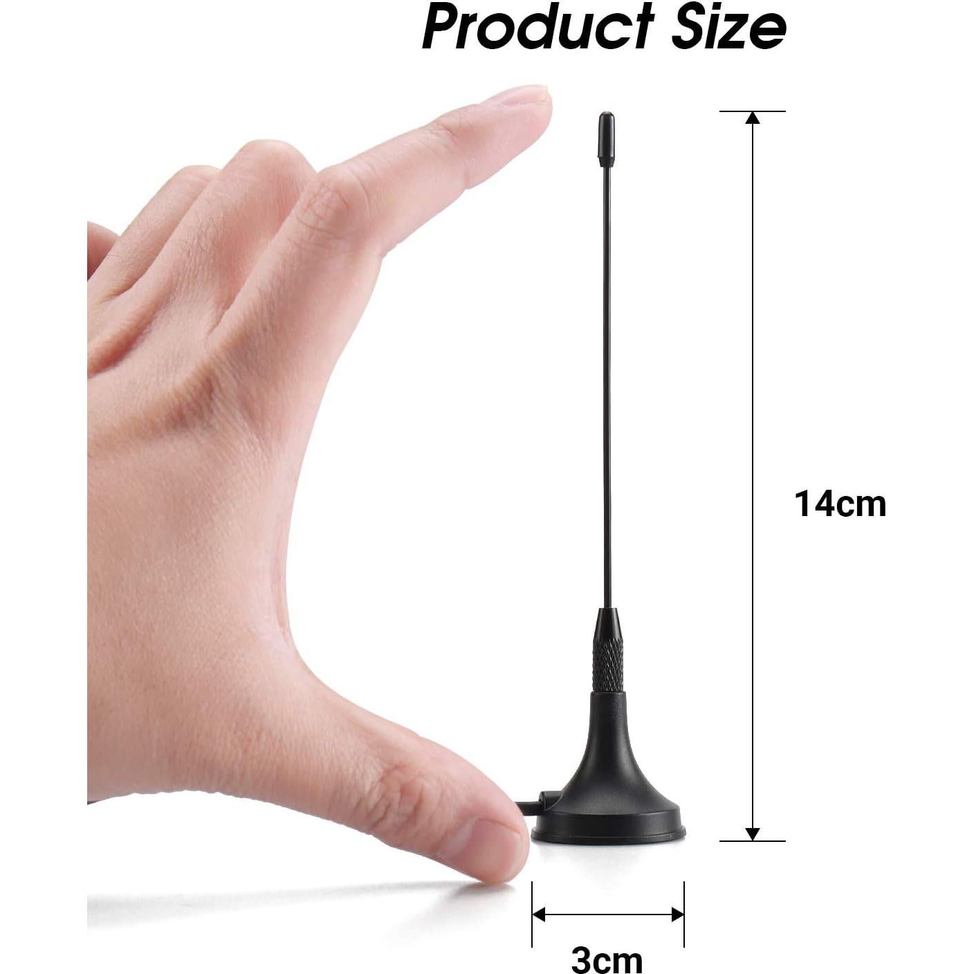 Antena de TV HD Freeview August DTA180 - Portátil con Base Magnética