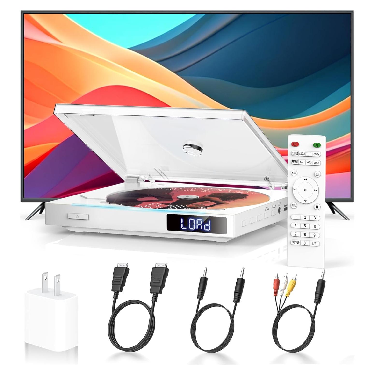 Mini Reproductor de DVD Delleson HDMI Región Libre 15x13cm