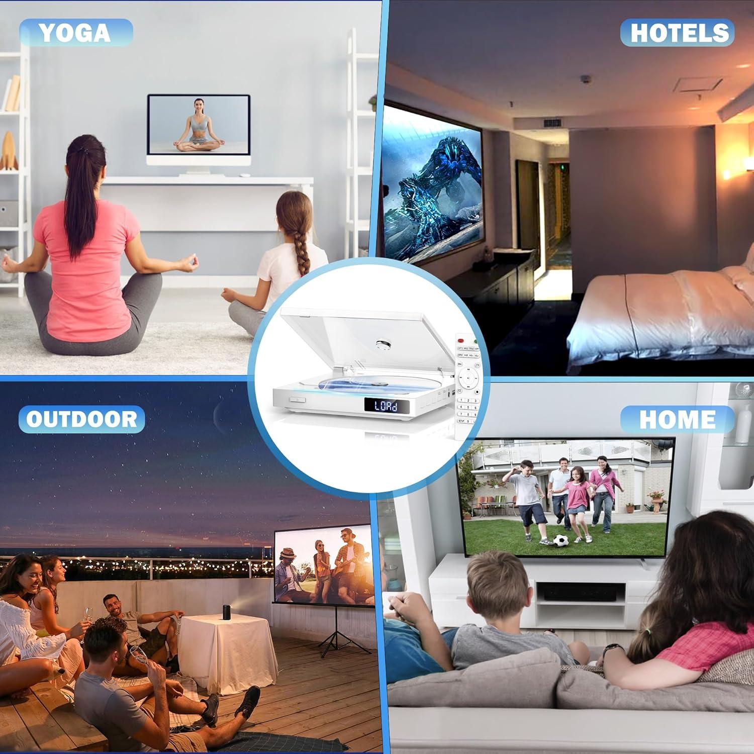 Mini Reproductor de DVD Delleson HDMI Región Libre 15x13cm