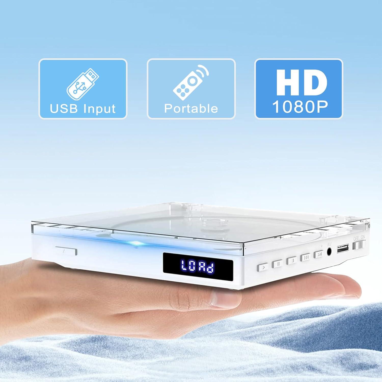 Mini Reproductor de DVD Delleson HDMI Región Libre 15x13cm