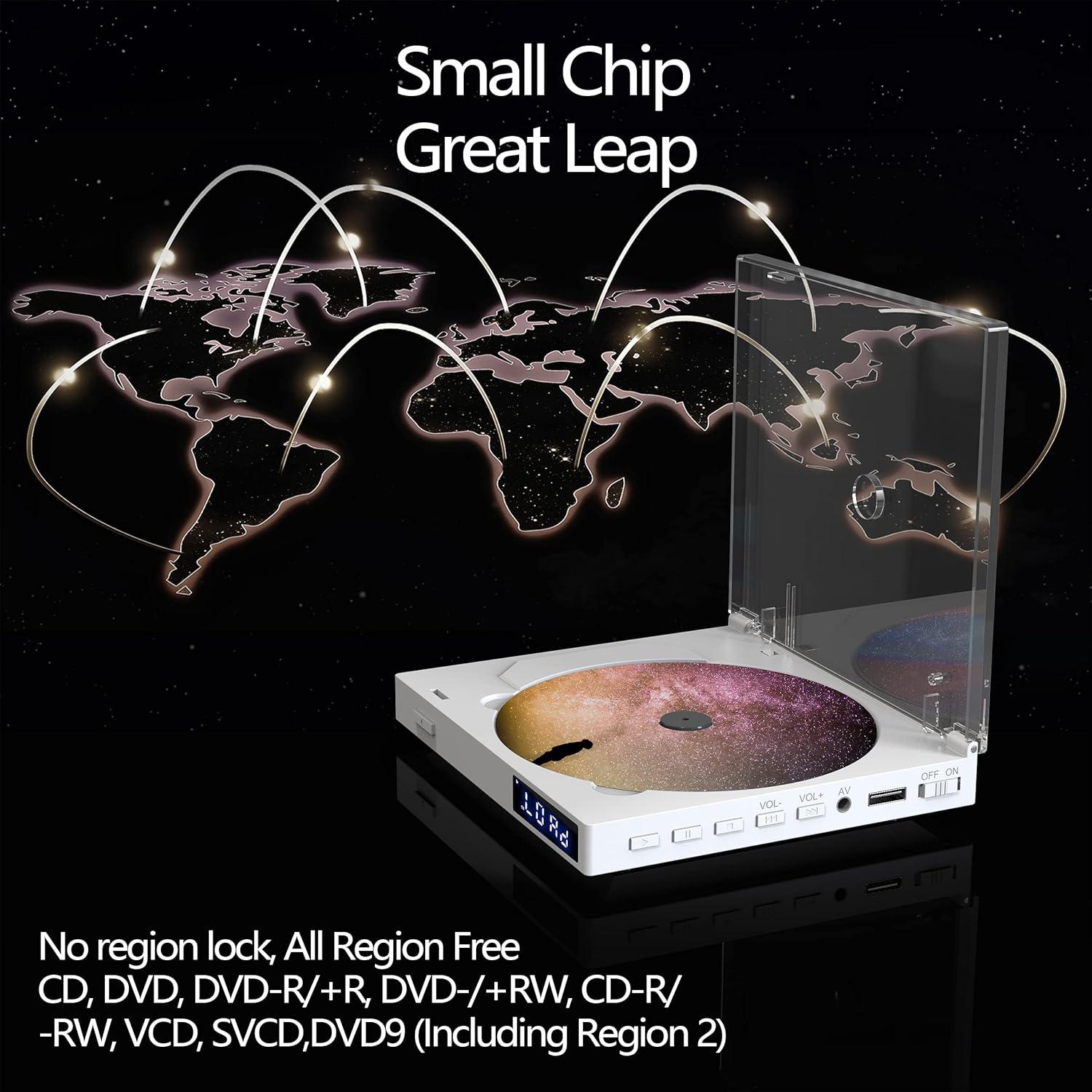 Mini Reproductor de DVD Delleson HDMI Región Libre 15x13cm