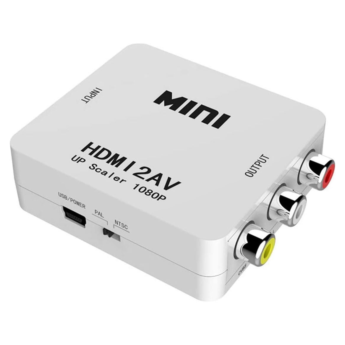 Adaptador HDMI a RCA AV TXY 1080p Blanco CVBS