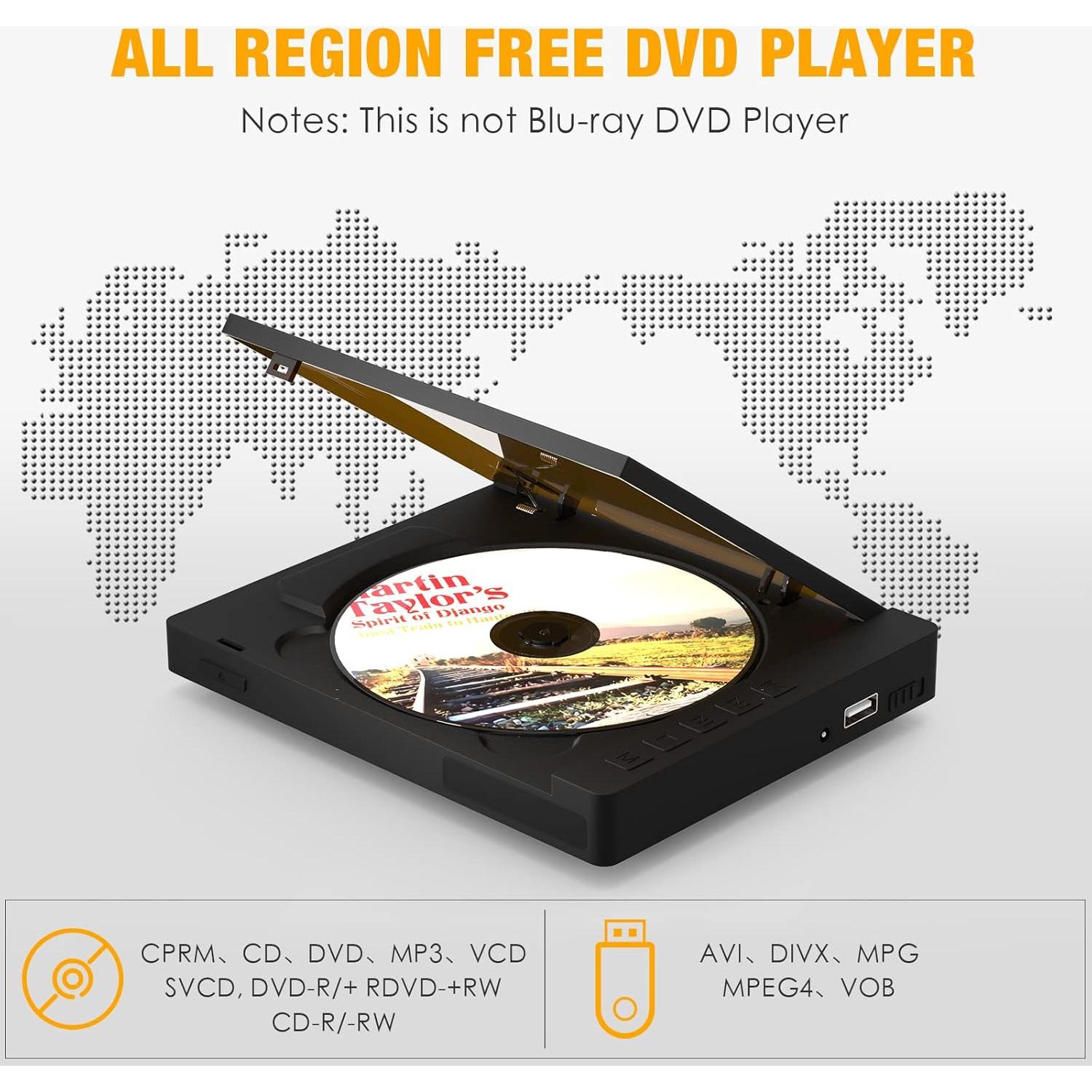 Reproductor de DVD Portátil Ceihoit HDMI 1080P Compacto