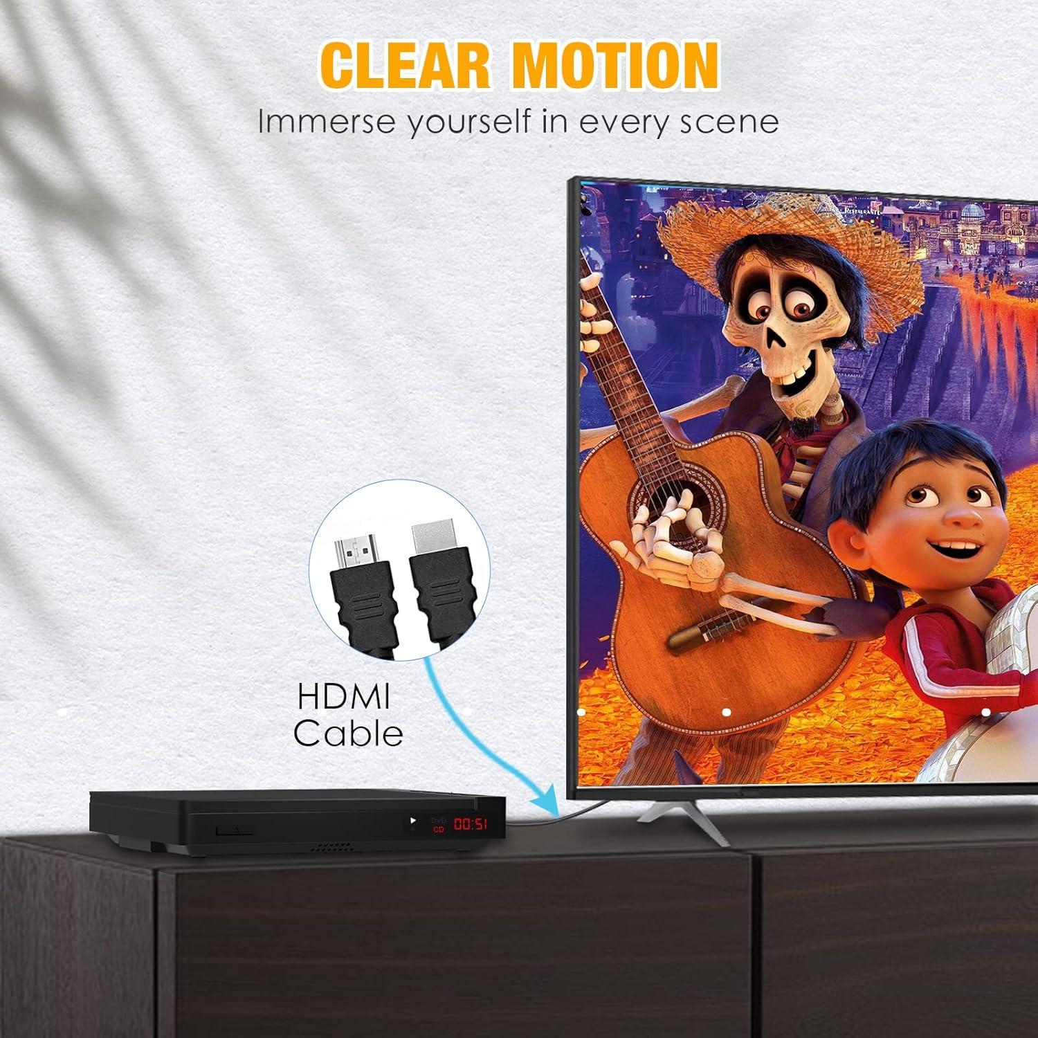 Reproductor de DVD Portátil Ceihoit HDMI 1080P Compacto