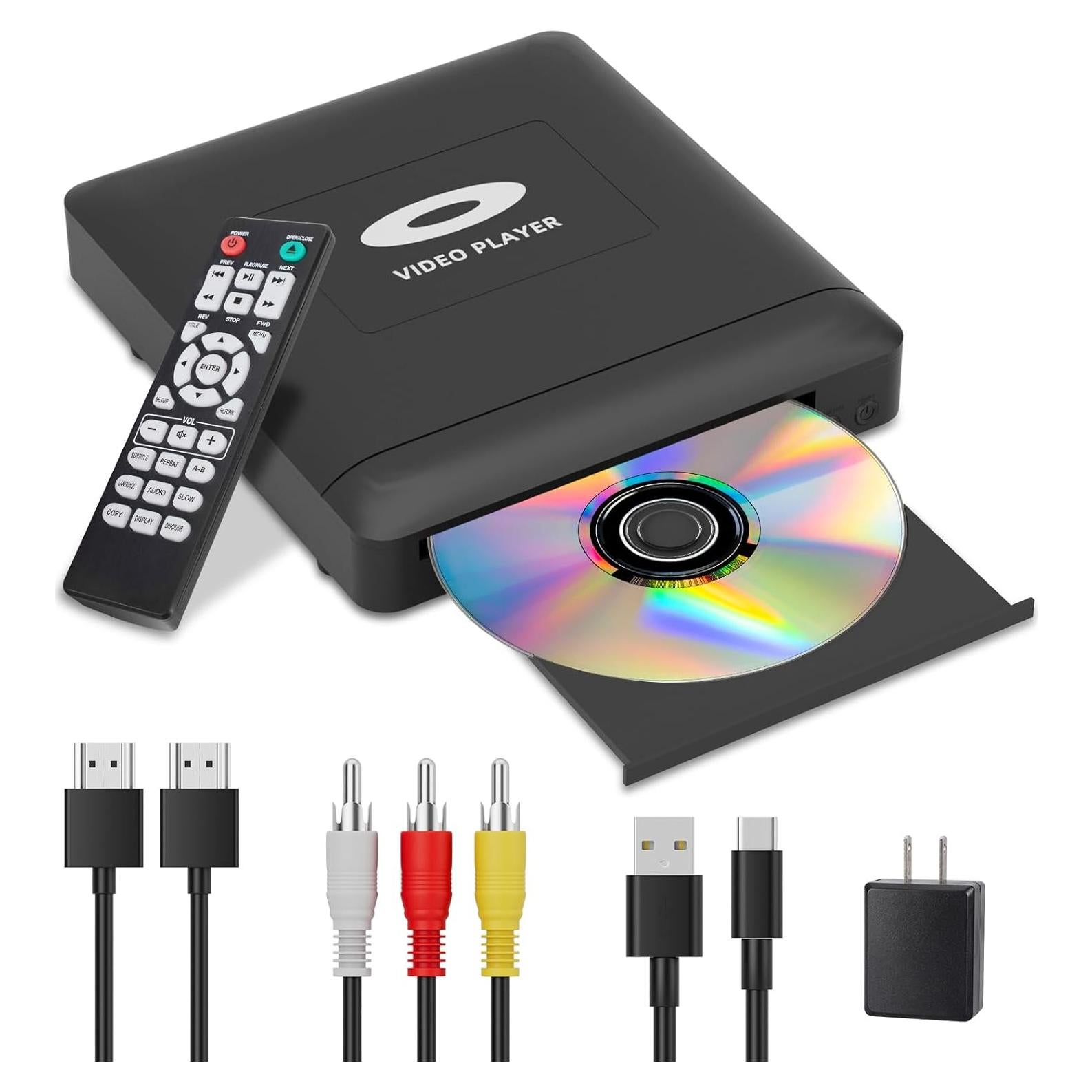 Reproductor de DVD HD Toborher Libre de Regiones 1080P HDMI