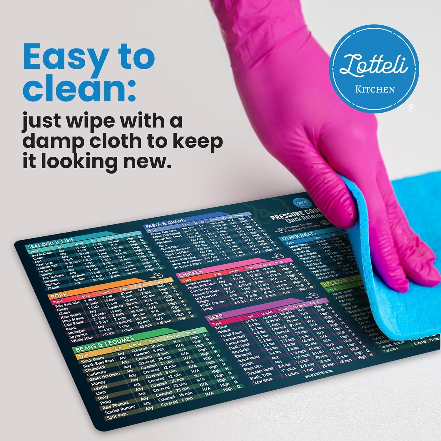 Tabla de Tiempos de Cocción Lotteli Kitchen Imán Negro