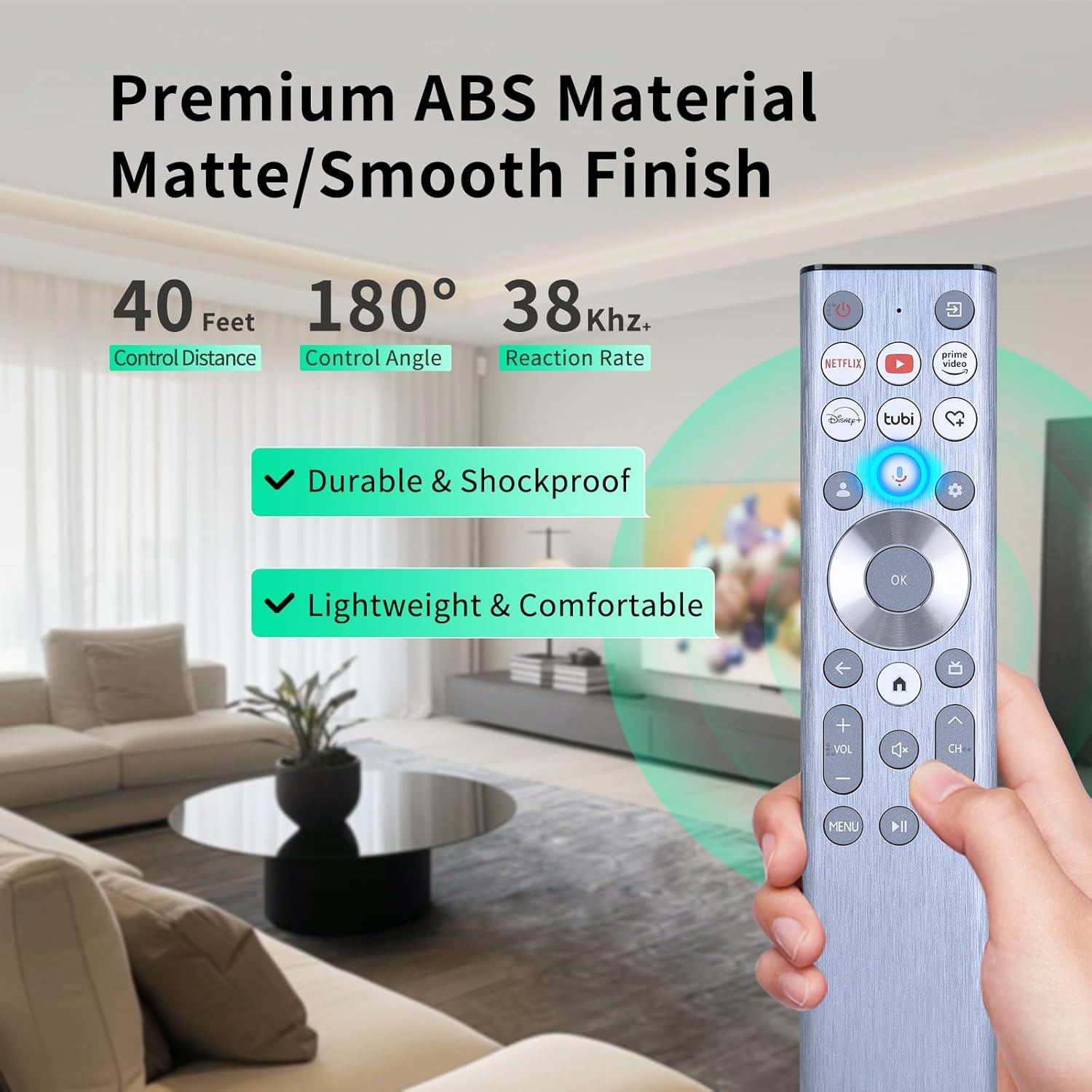 Control Remoto de Voz WDZP para Hisense U6 U7 U8 4K UHD