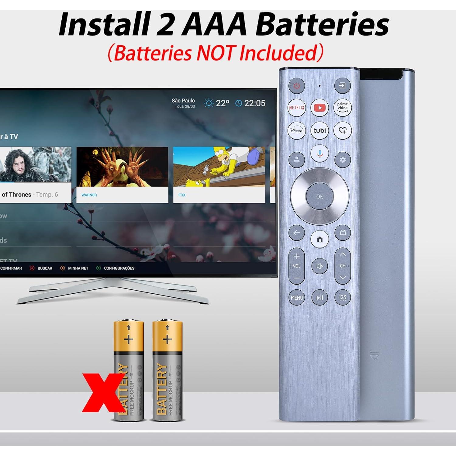 Control Remoto de Voz WDZP para Hisense U6 U7 U8 4K UHD