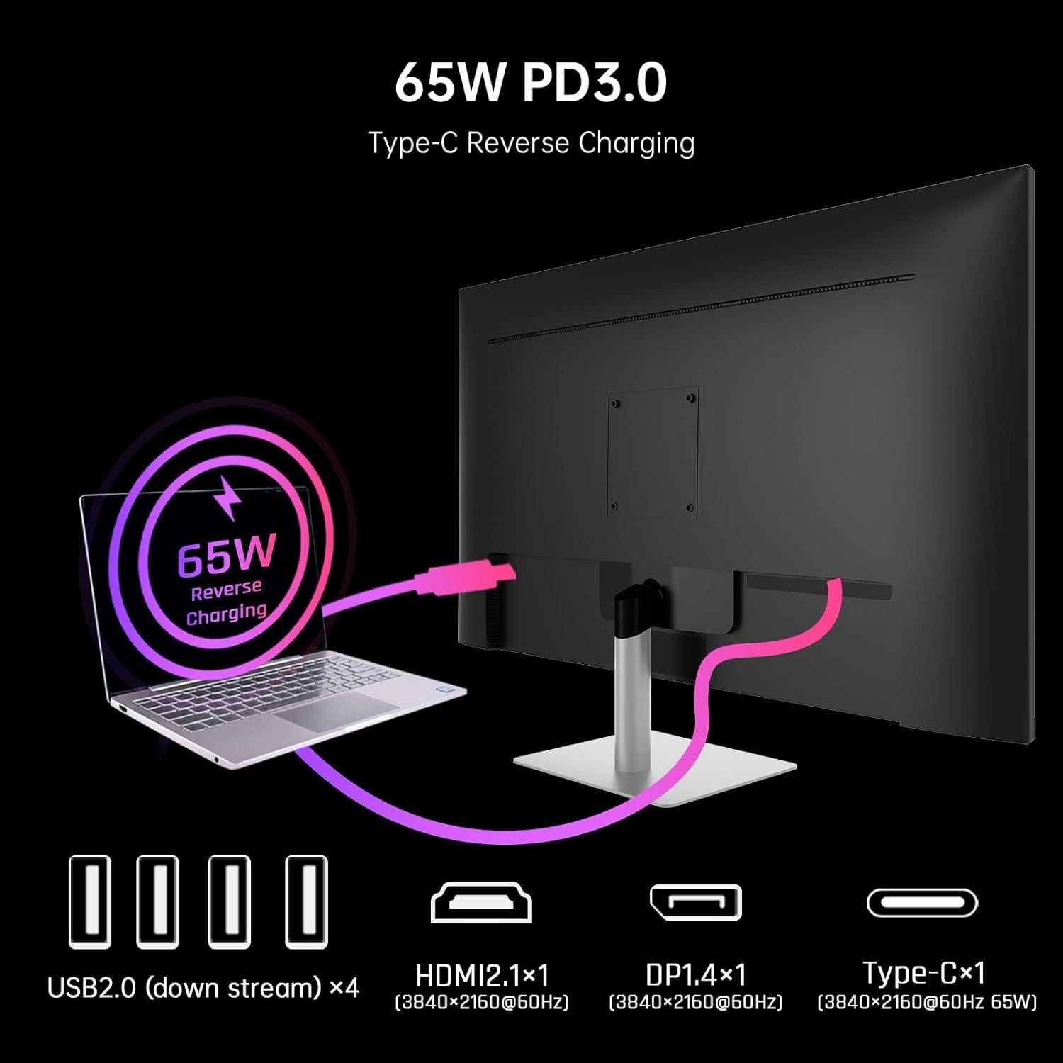 Monitor KTC 32" 4K UHD Google TV Dolby HDR KVM WiFi