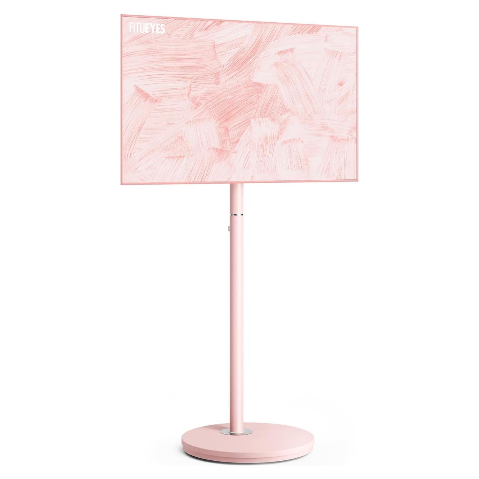 Carro de TV Rodante FITUEYES Rosa 24-48" Ajustable VESA
